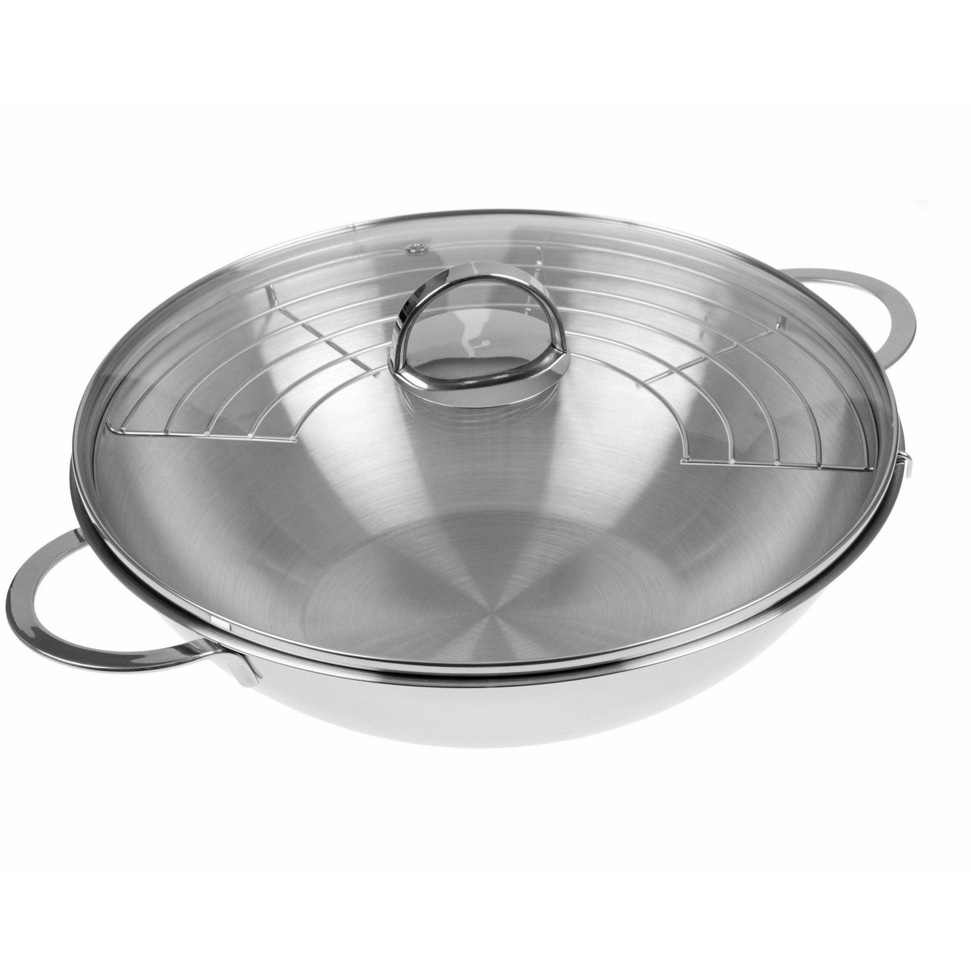 GRÄWE Wok 32 cm Edelstahl