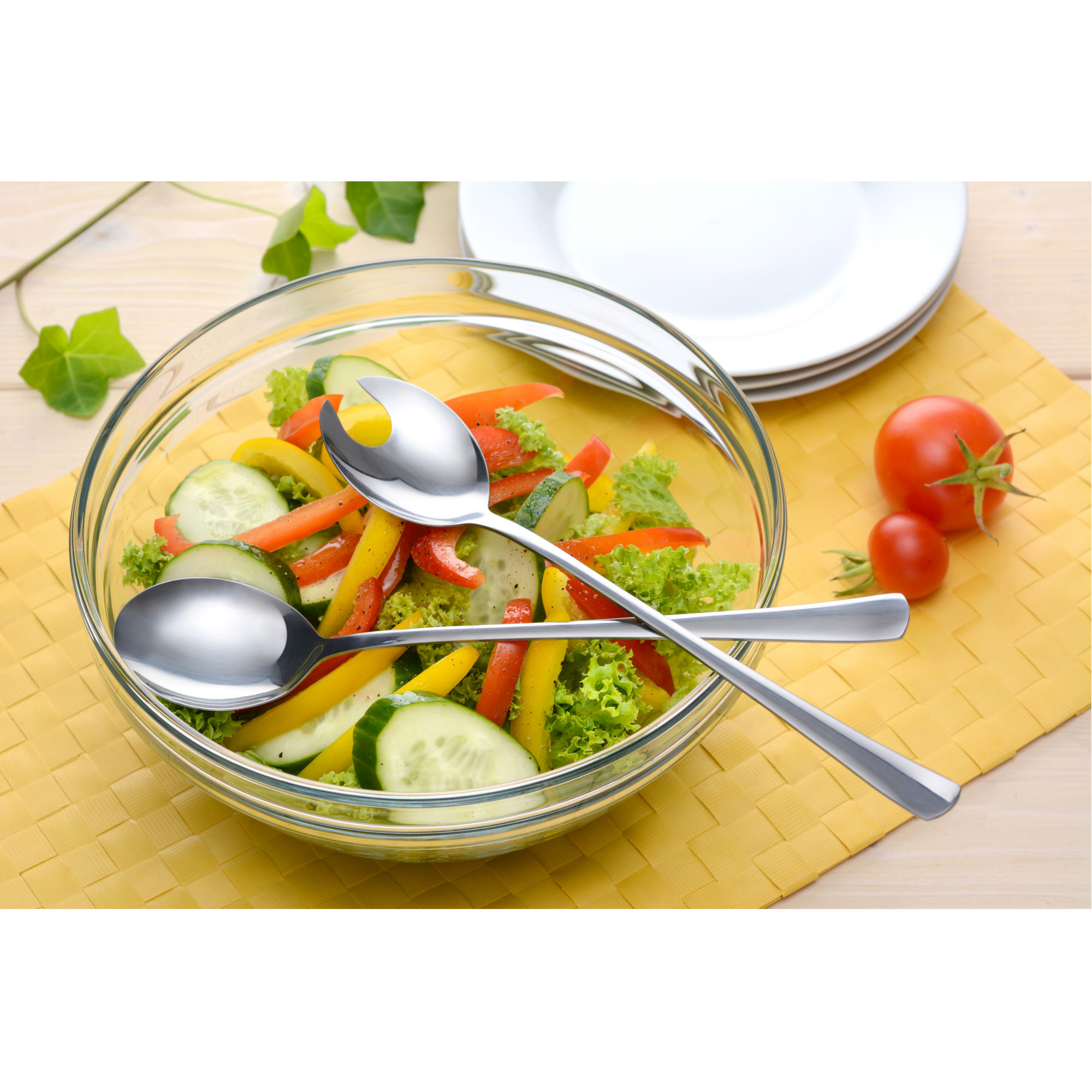 Salatbesteck, 2-teilig Edelstahl, Serie WÜRZBURG