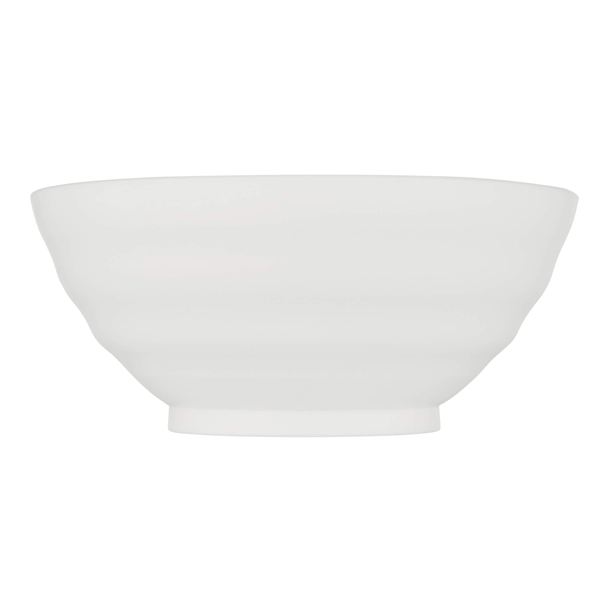 Schalen aus Kunststoff, Serie Linea Ø 16 cm, 10 Stück, Weiß