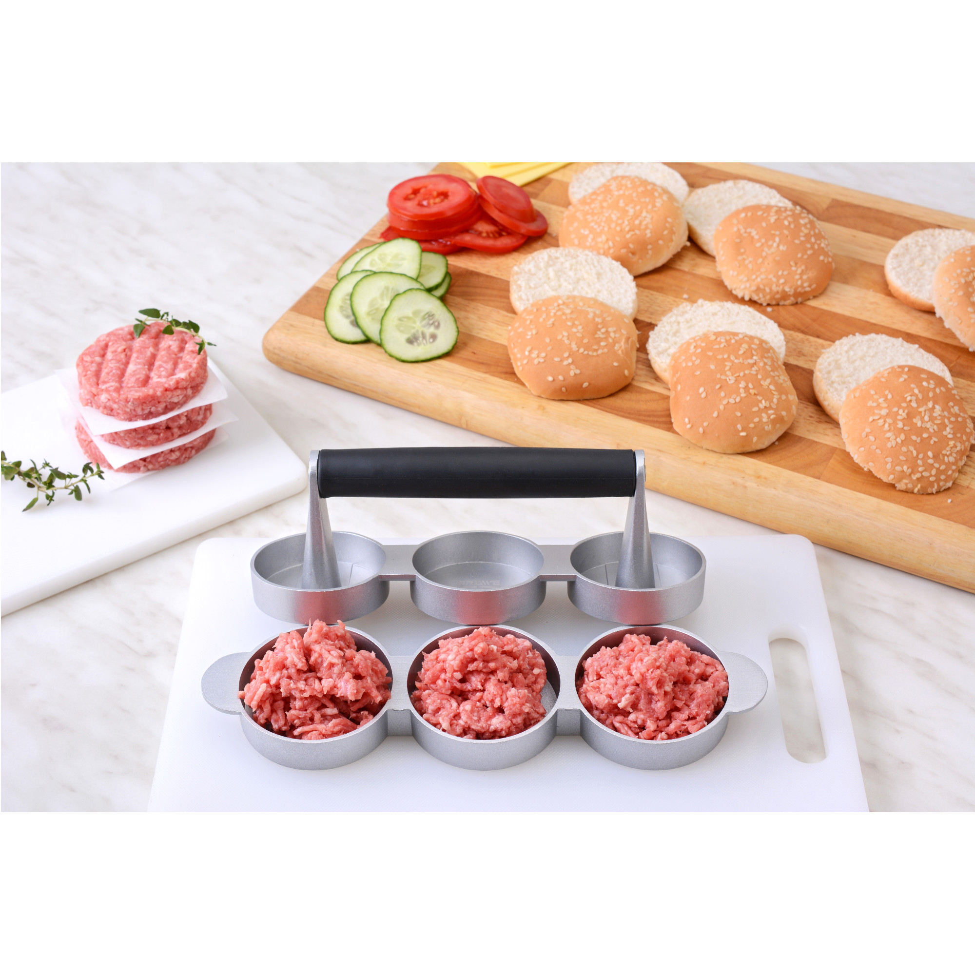 3er Hamburgerpresse