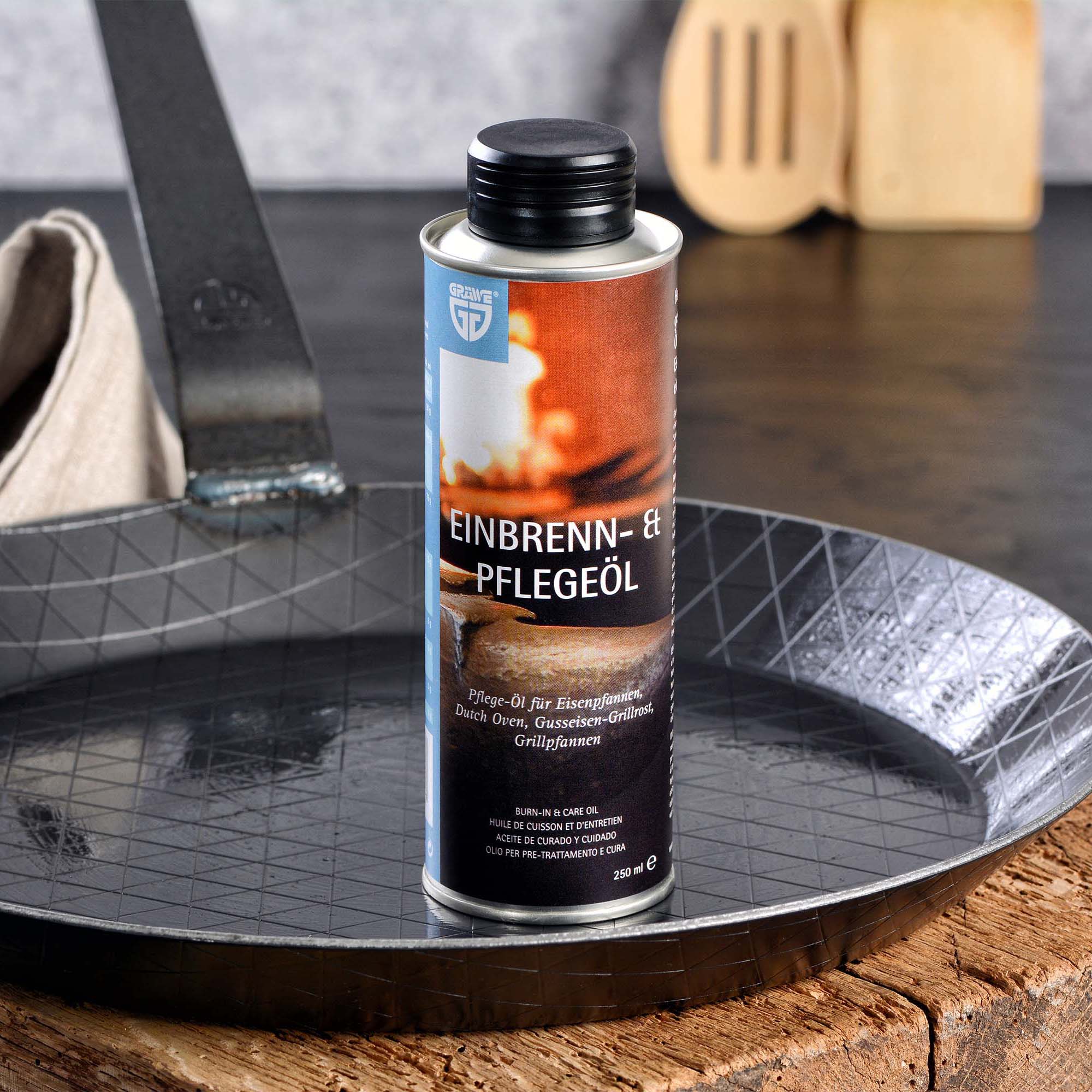 Einbrenn- & Pflegeöl, 250 ml.