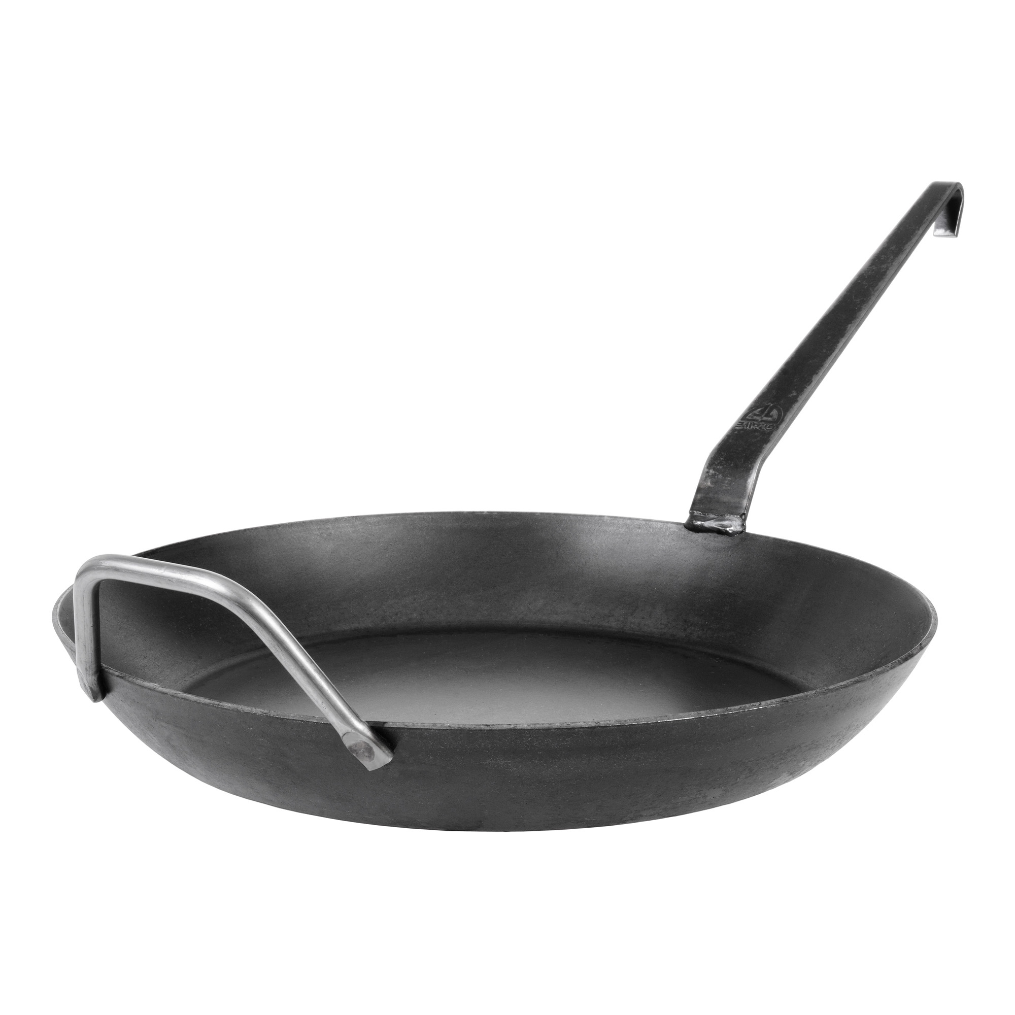 Bratpfanne mit Hakenstiel, glatt, extra hoher Rand 32 cm Gegengriff