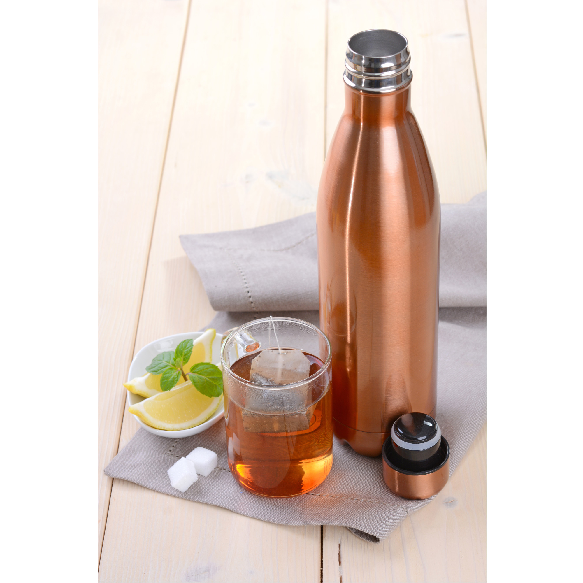 Isolierflasche Kupferfarben/Edelstahl 750 ml