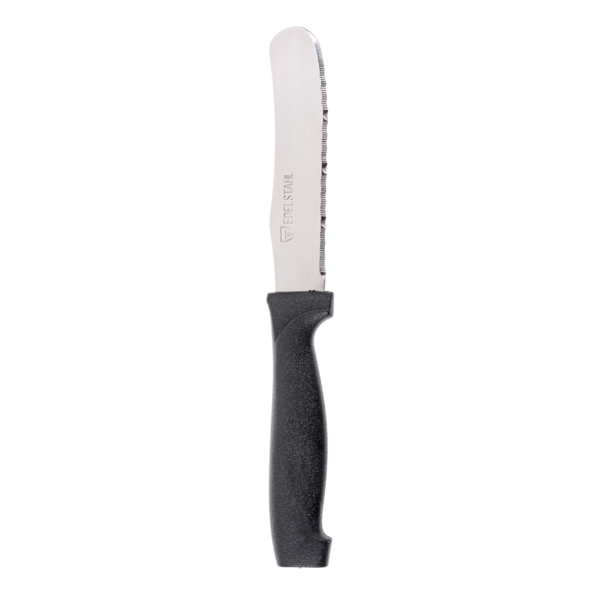 Frühstücks- / Brötchenmesser mit schwarzem Kunststoffgriff
