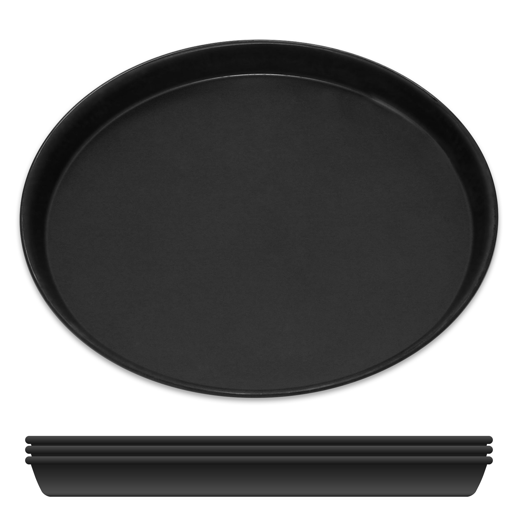 Pizzablech Ø 40 cm, 4-teilig, rund, Blaublech, Made in Germany