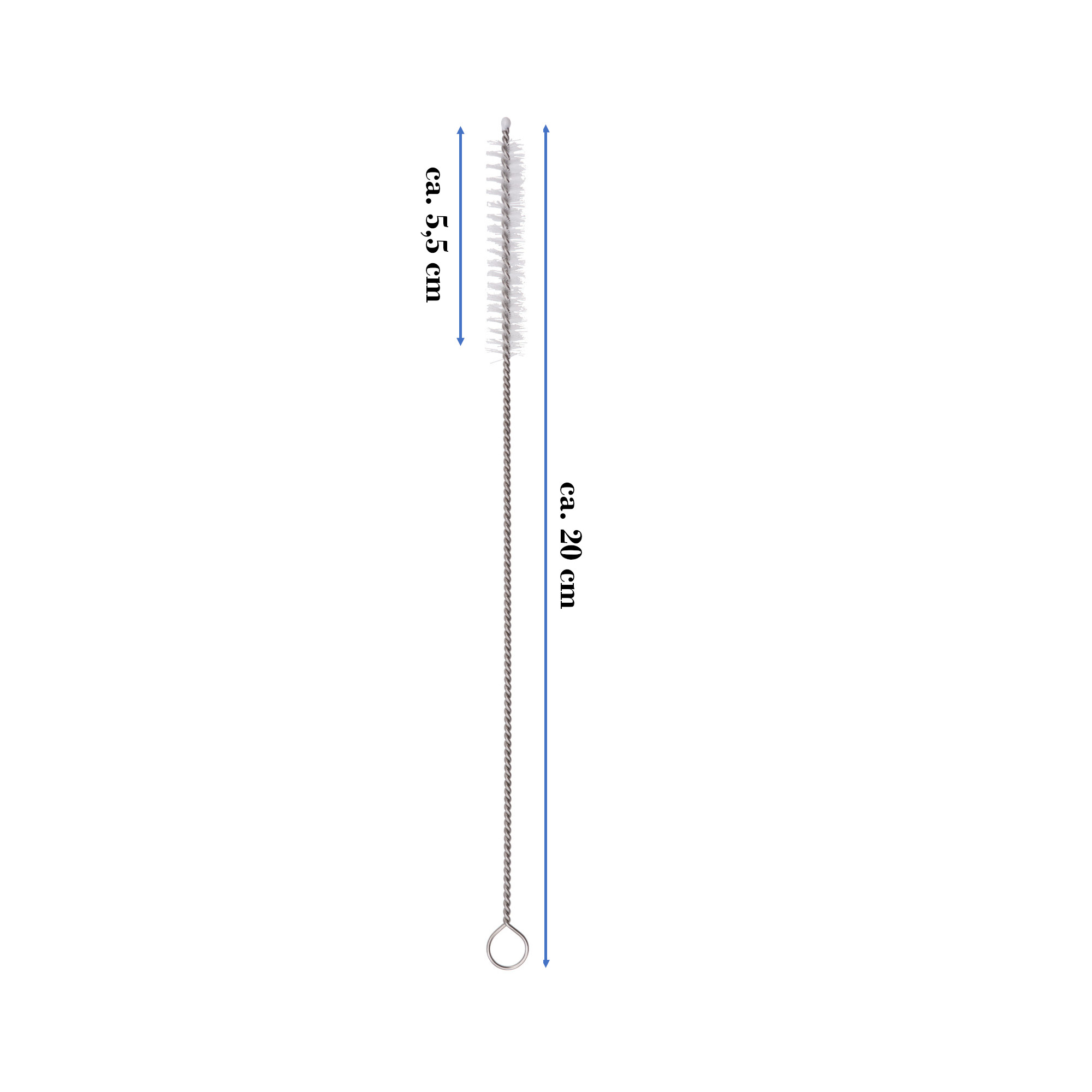 Trinkhalm-Bürsten 4er Set, 20 cm lang