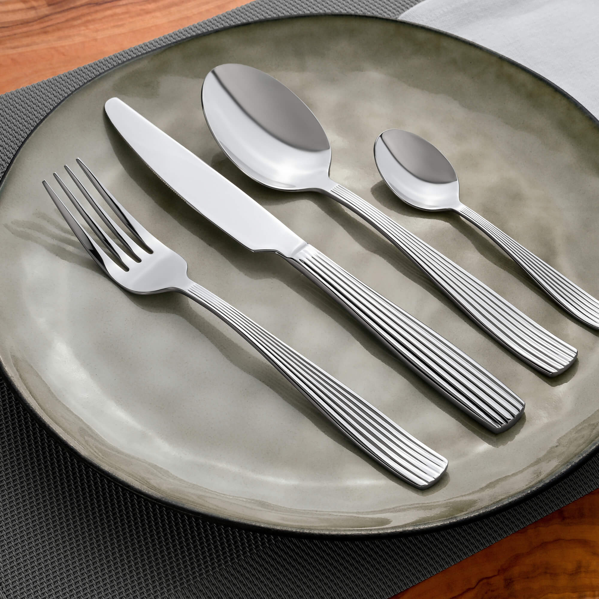 Besteckset Lino, 24-teilig, 6 Personen, Edelstahl