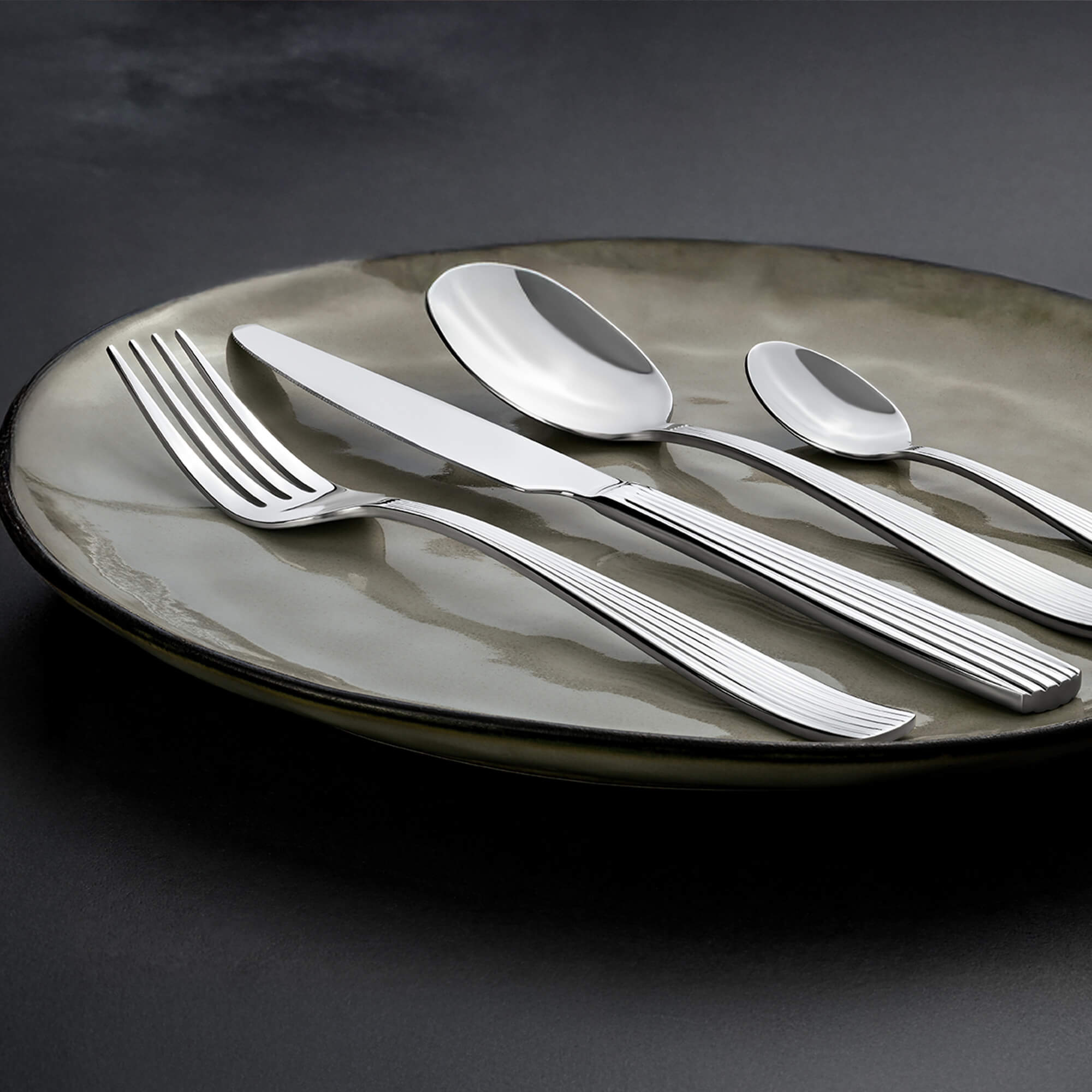 Besteckset Lino, 24-teilig, 6 Personen, Edelstahl