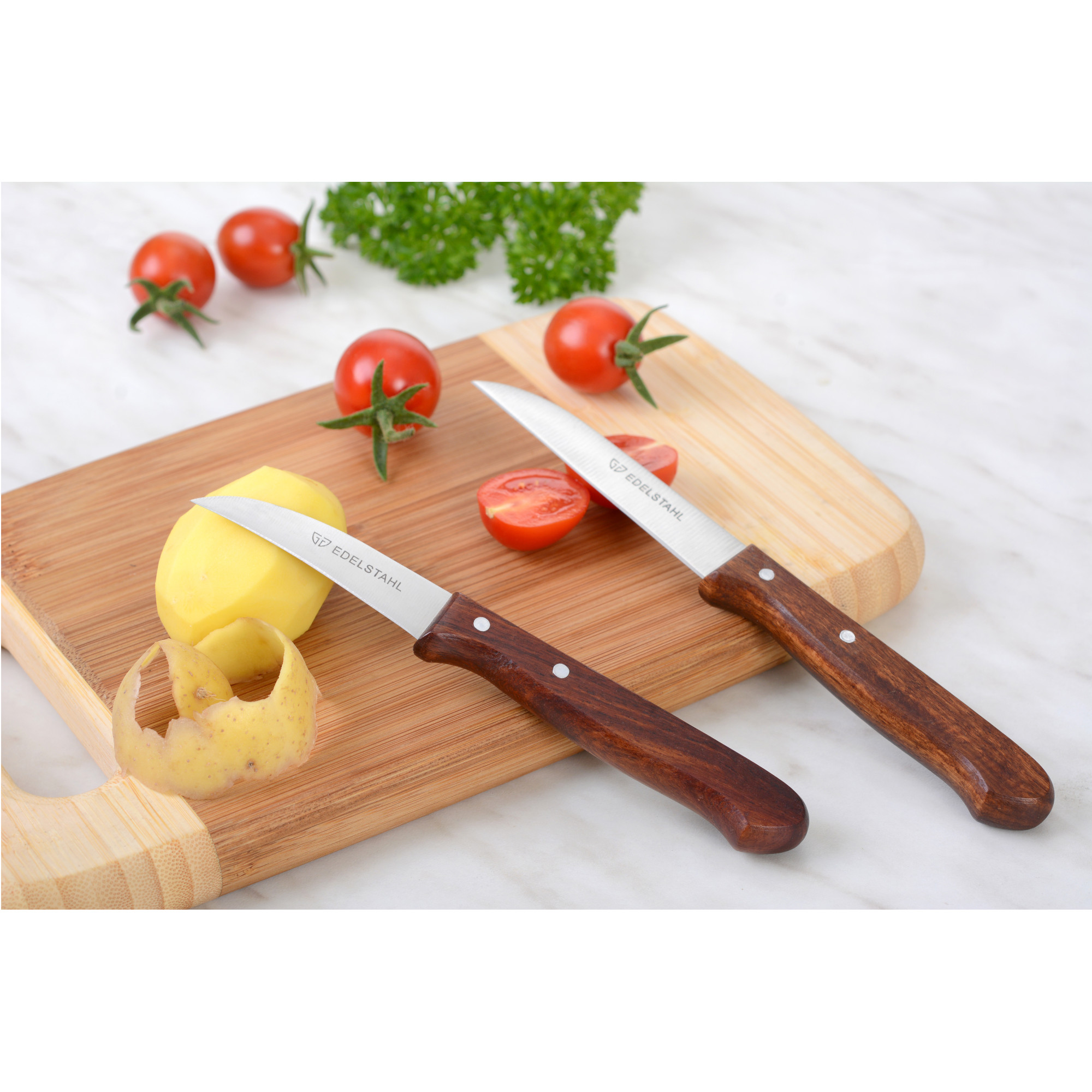 2-tlg Messerset mit Holzgriff