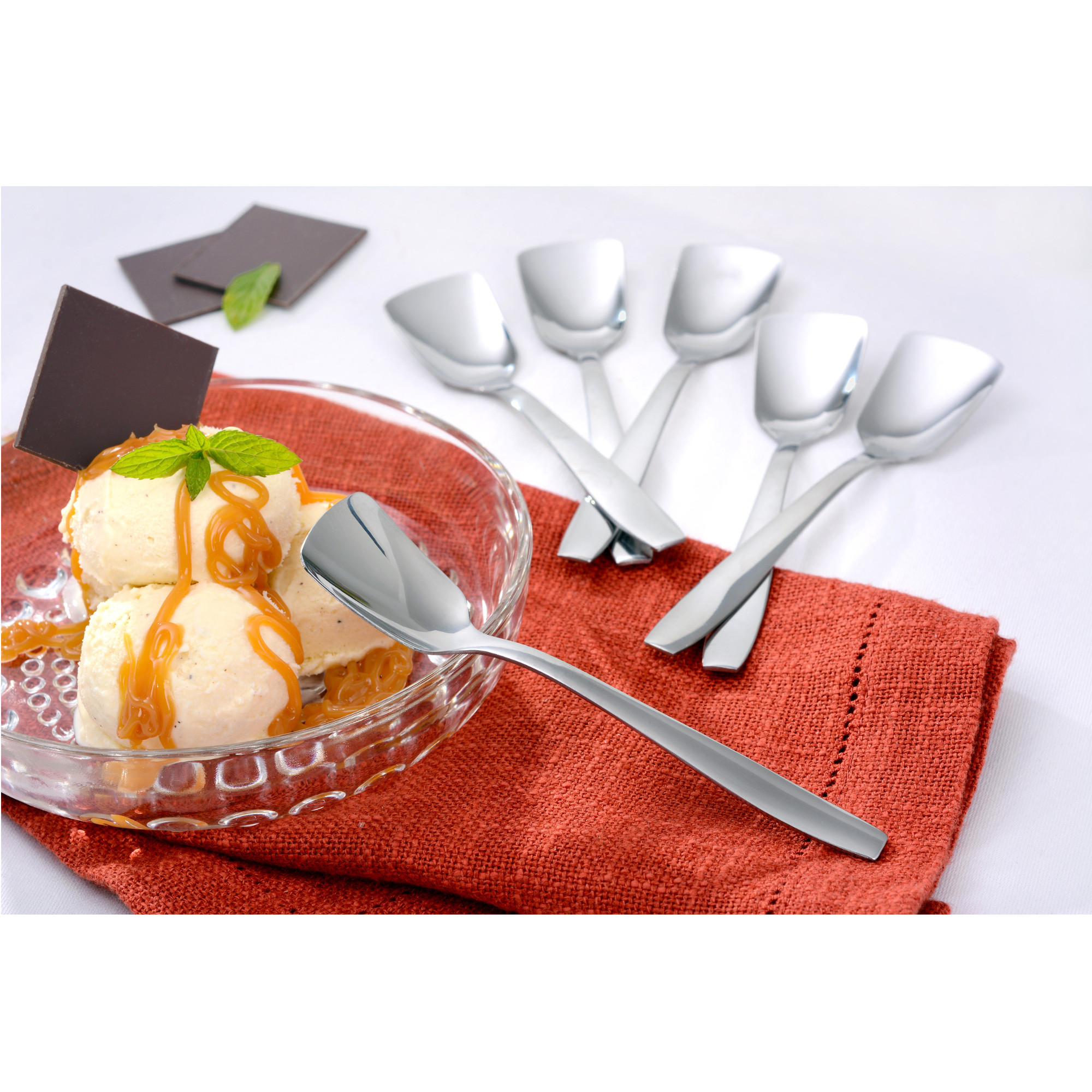 Eislöffel 6 Stück, kurz, Serie KÖNIGSTEIN