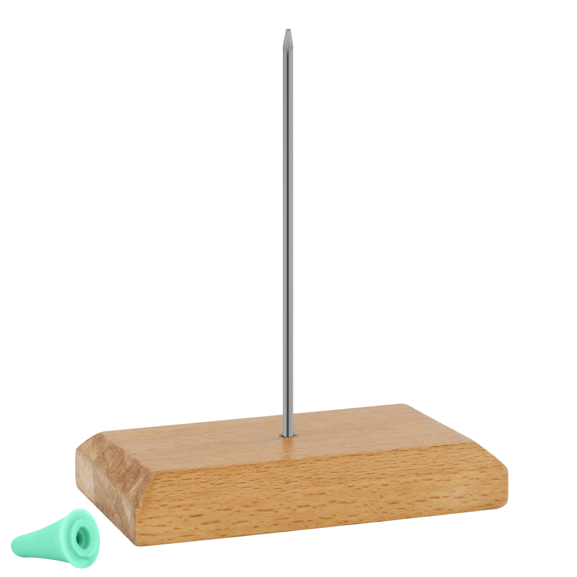 Bonspieß mit einem Dorn und Holzfuß