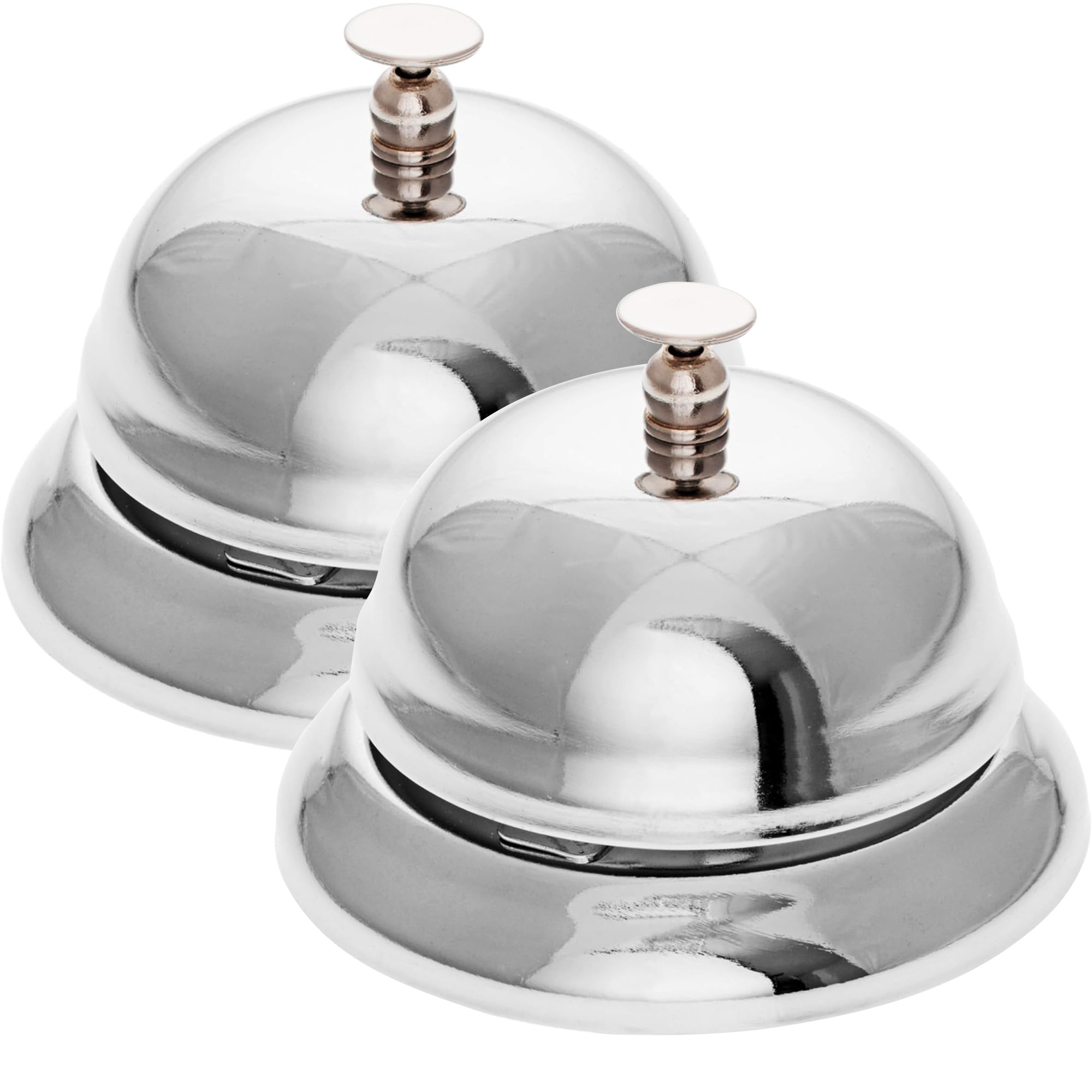 2er Set Tischglocke Edelstahl