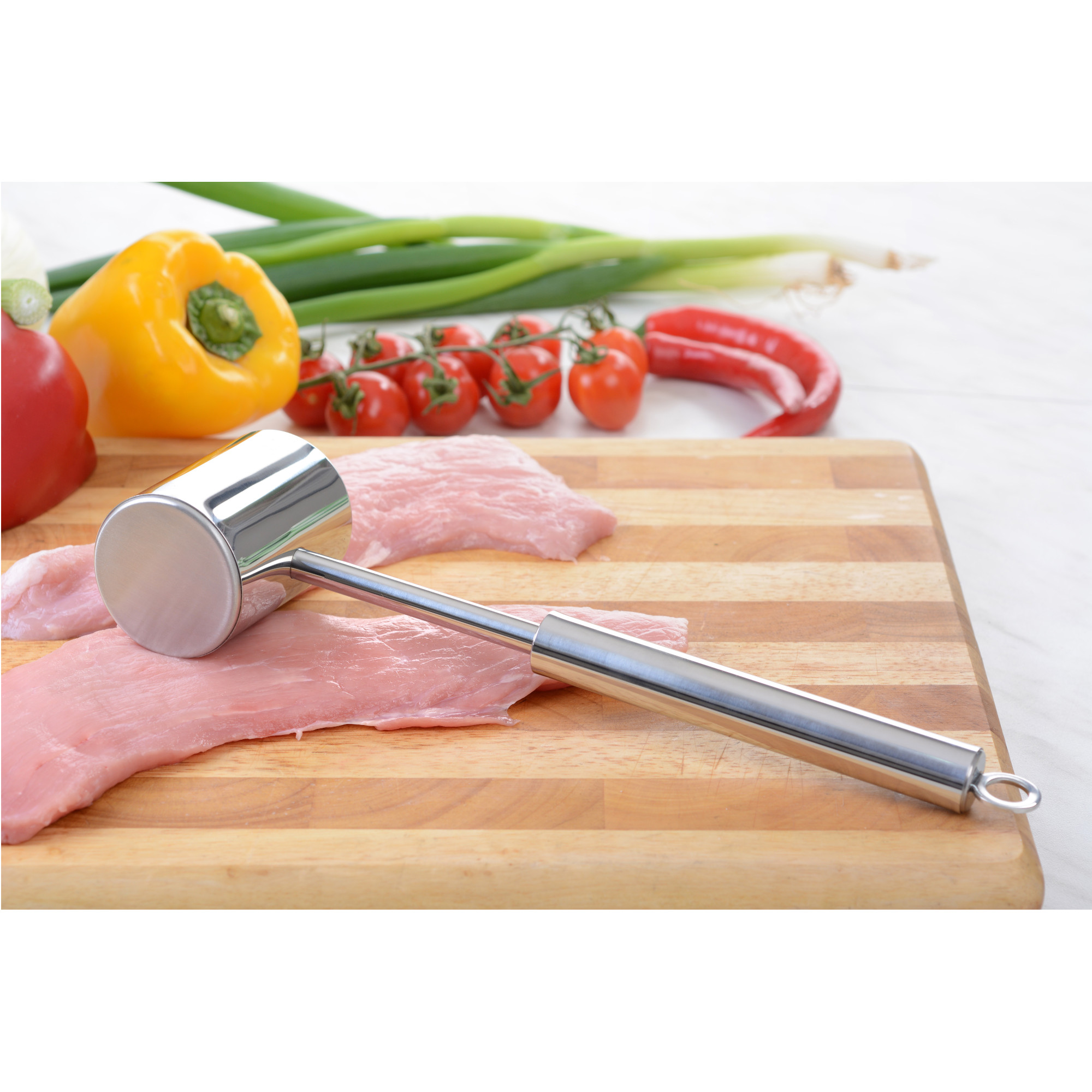 Fleischhammer Edelstahl 18/10 mit zwei Bearbeitungsflächen