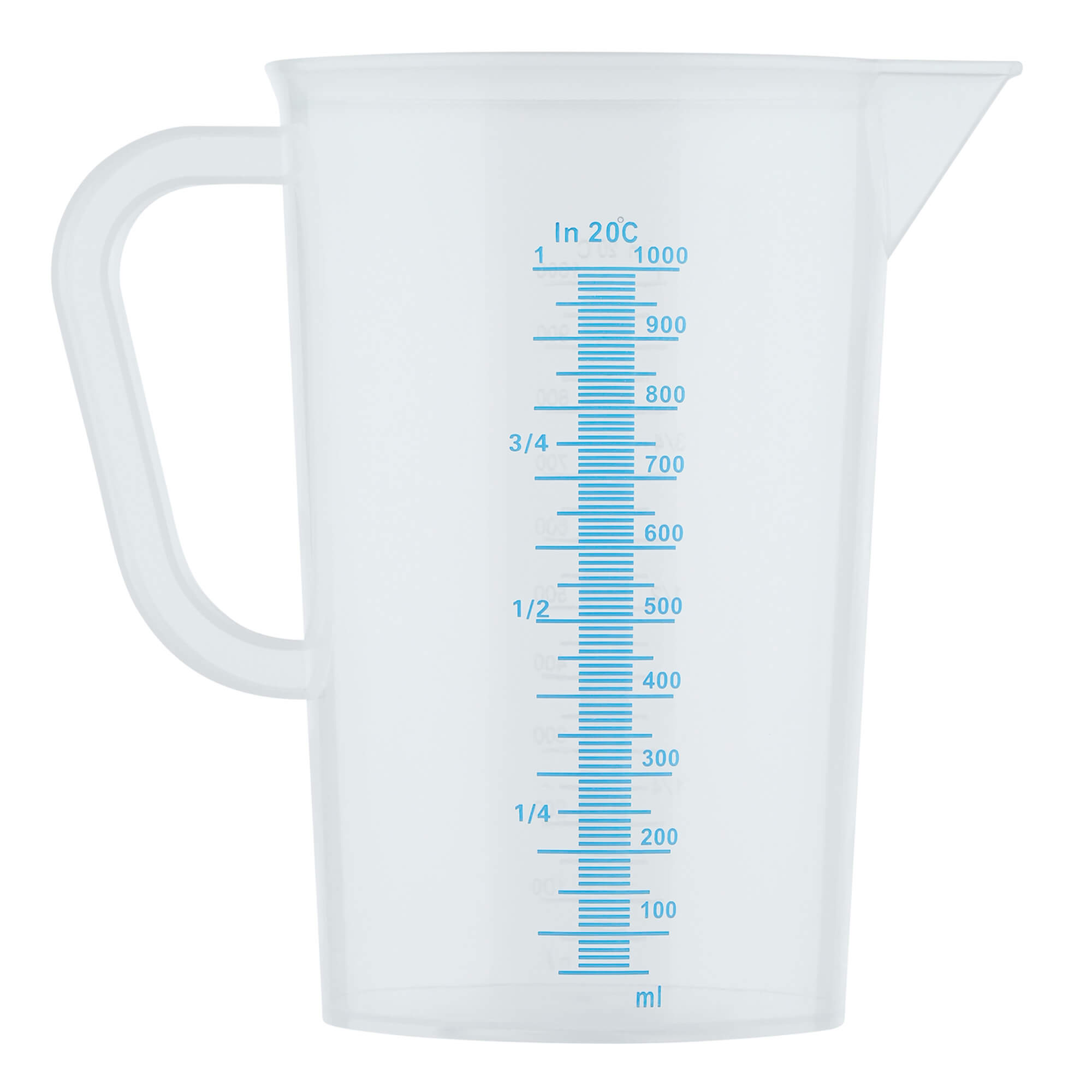 Messbecher, Kunststoff, mit Skala, 1 Liter