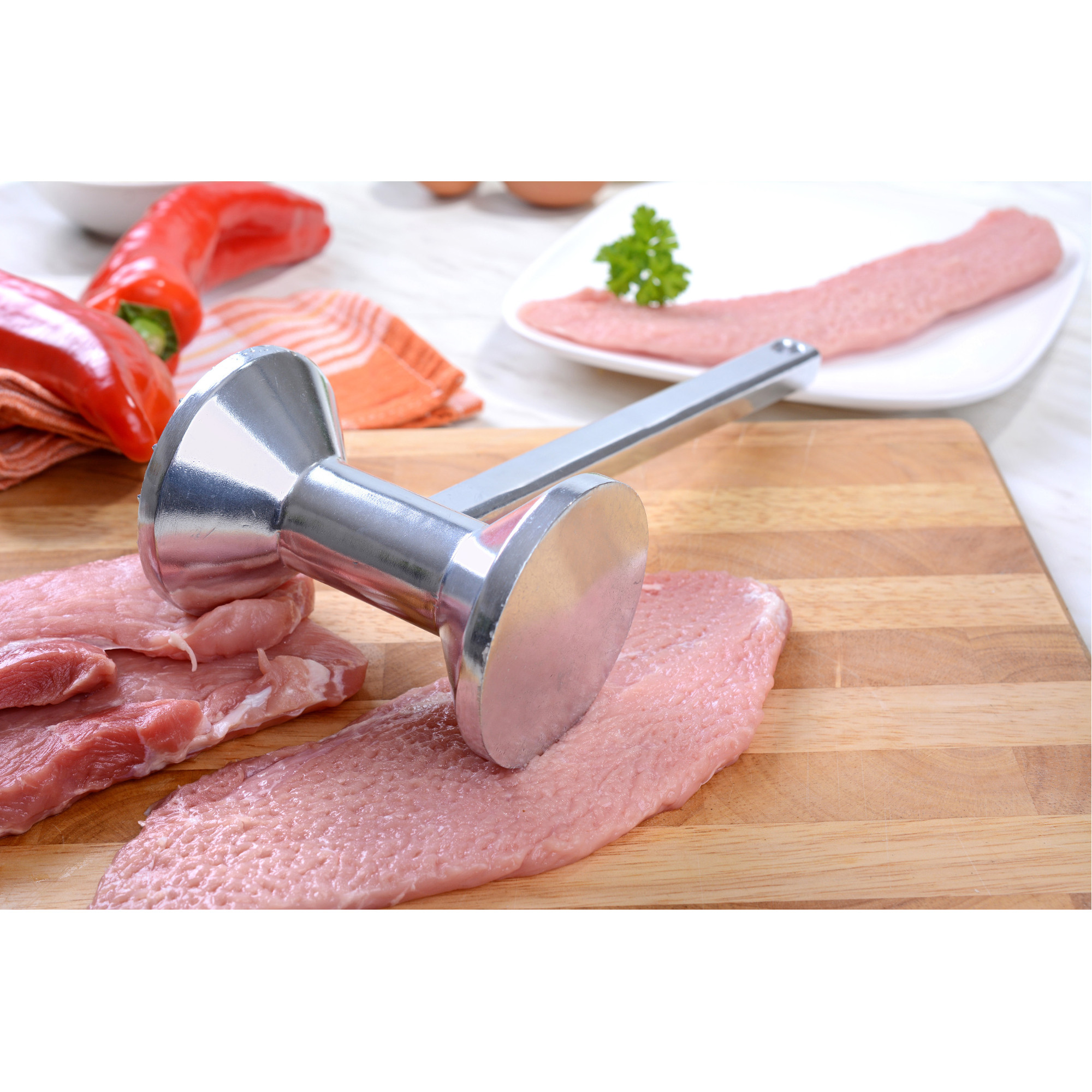 Fleischhammer schwer, Aluminium, mit zwei Bearbeitungsflächen