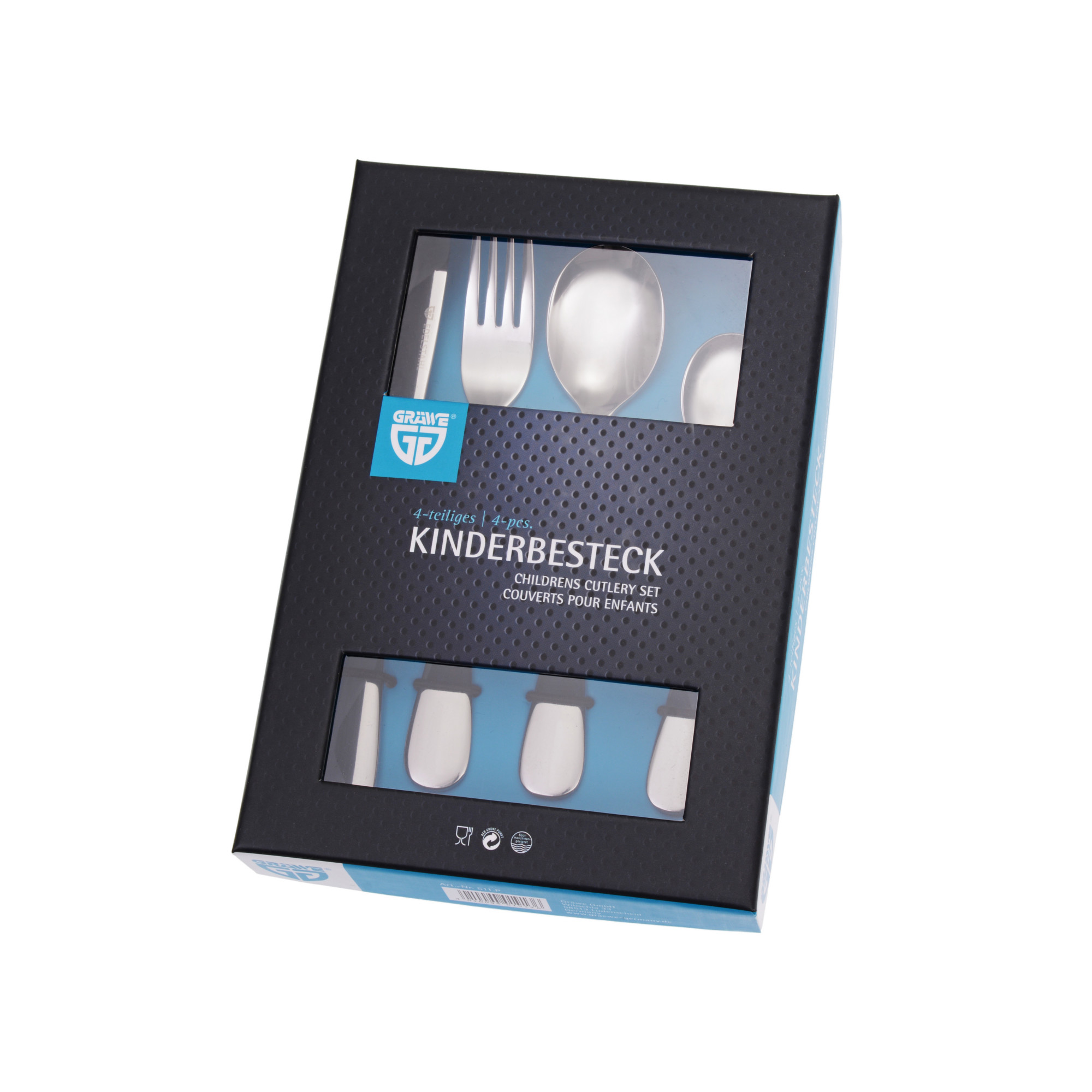 Kinderbesteck 4-tlg. ohne Dekor