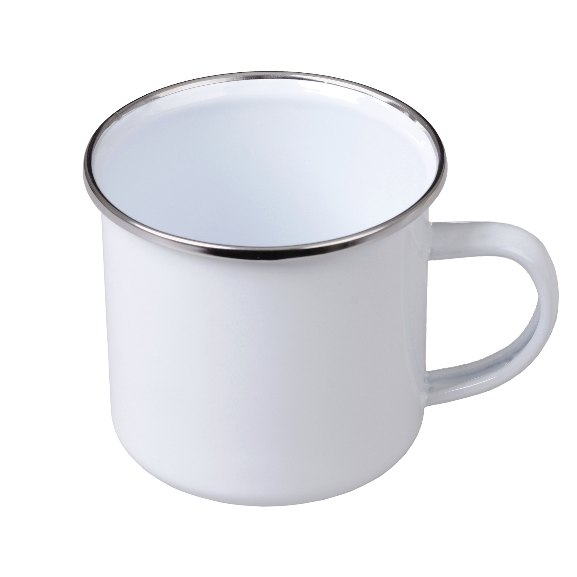 Becher emailliert weiß 8,5 cm