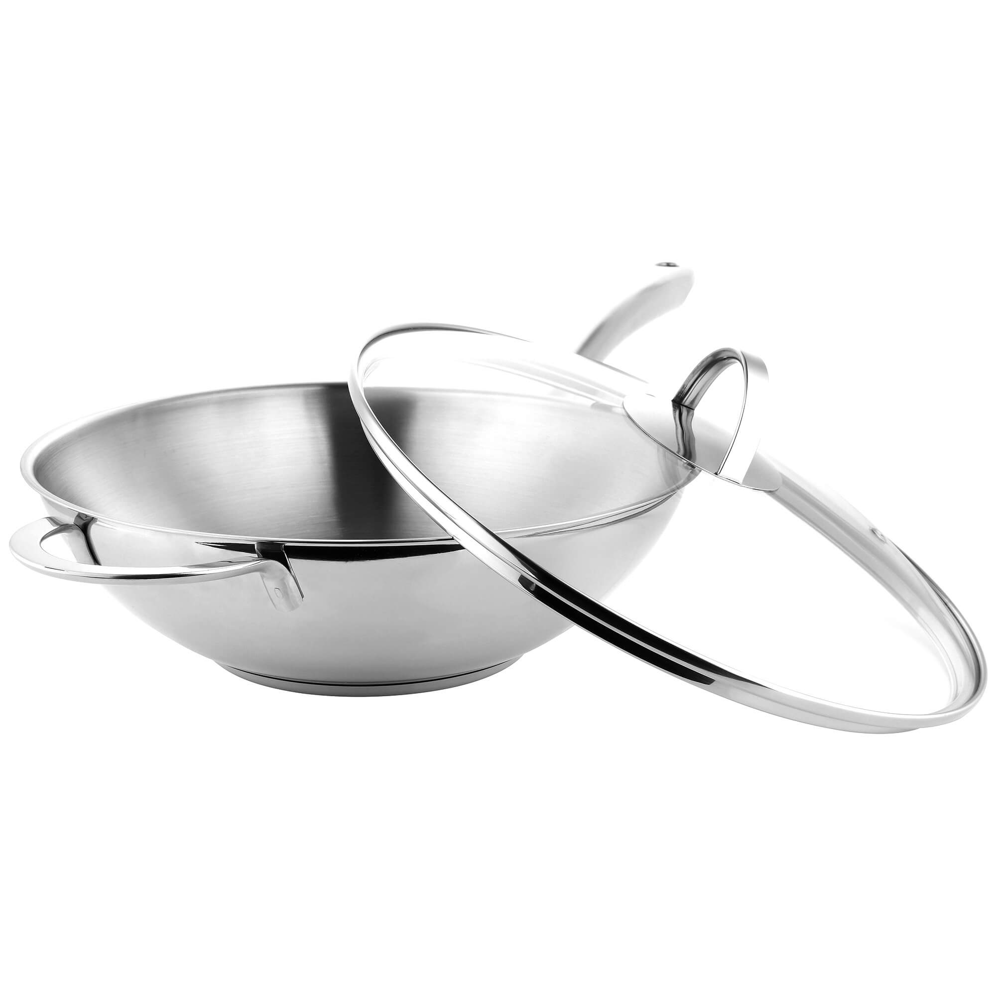Wokpfanne 28 cm, mit Glas-Deckel