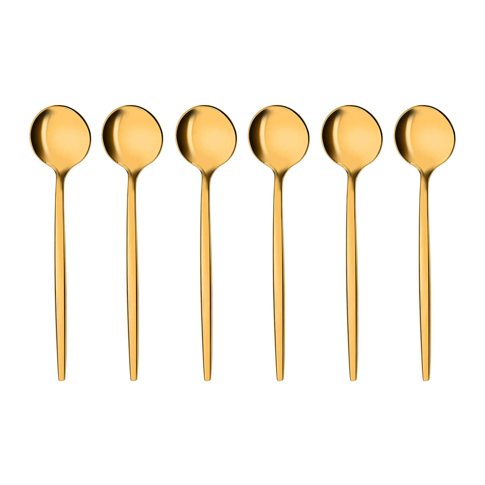 Kaffeelöffel Provence, 6-teilig, gold, Edelstahl , 13 cm