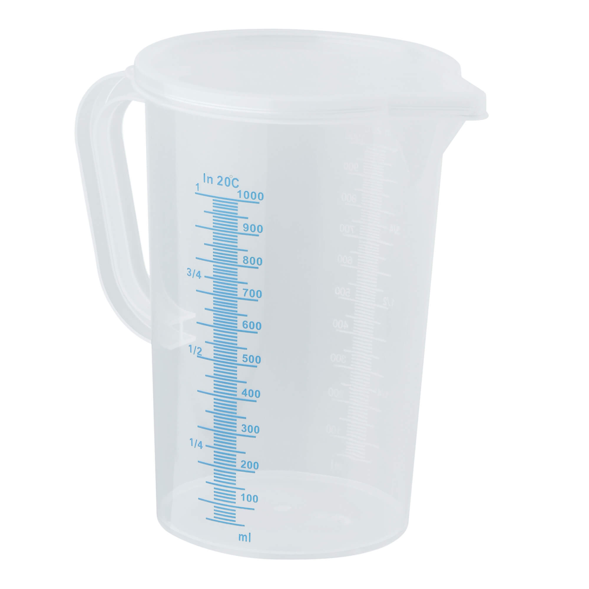 Messbecher, Kunststoff, mit Skala, 1 Liter