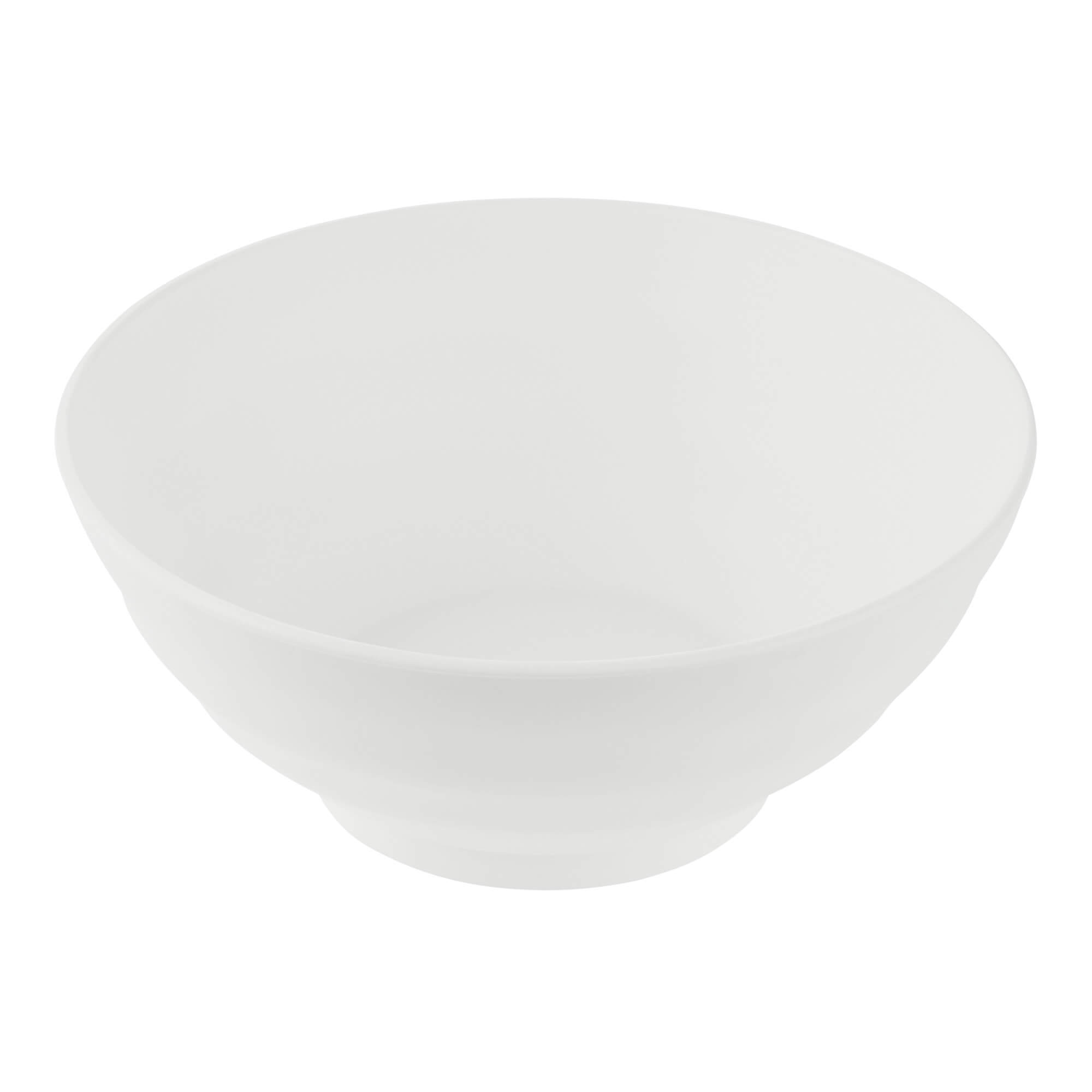 Schalen aus Kunststoff, Serie Linea Ø 16 cm, 10 Stück, Weiß