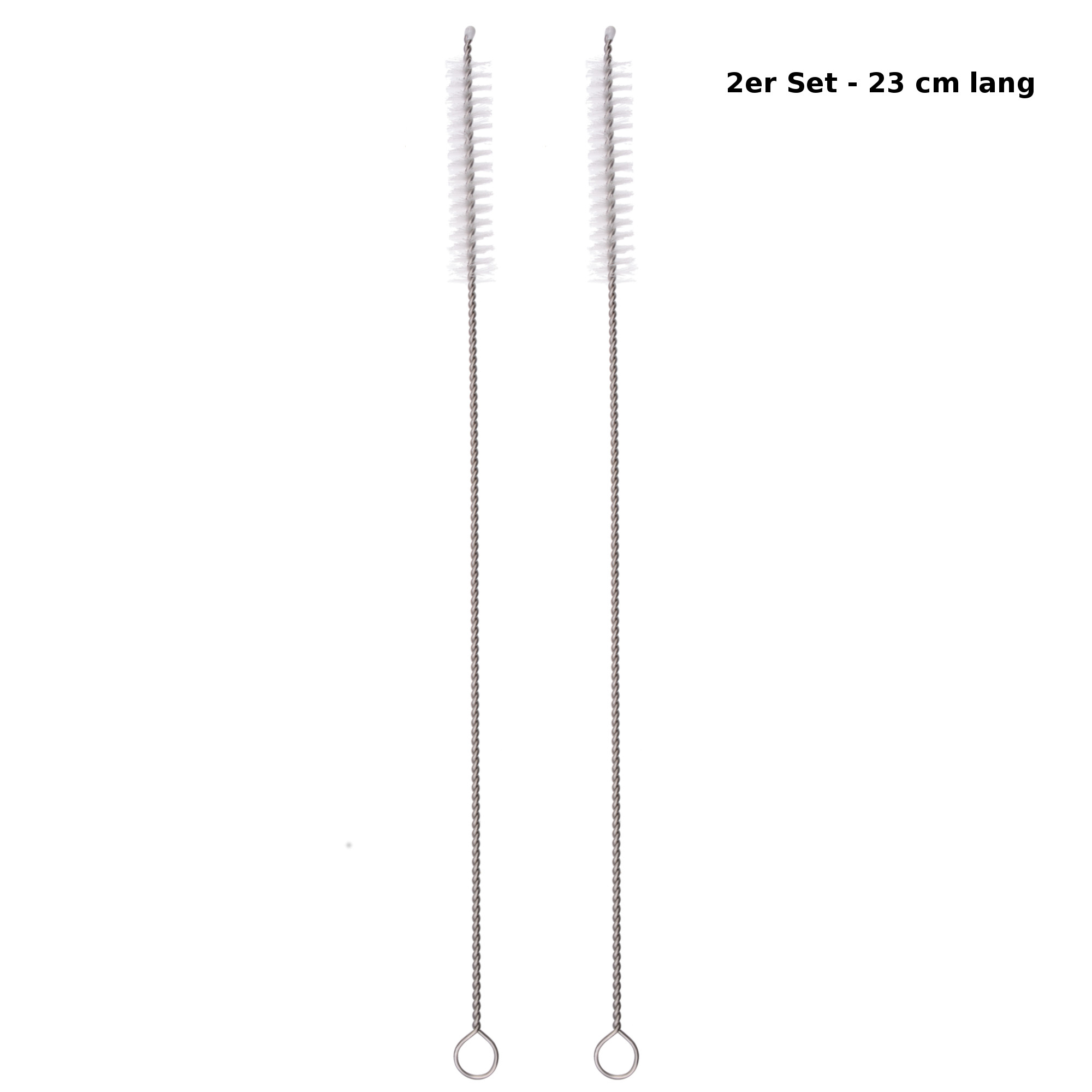 Trinkhalm-Bürsten 2er Set, 23 cm lang