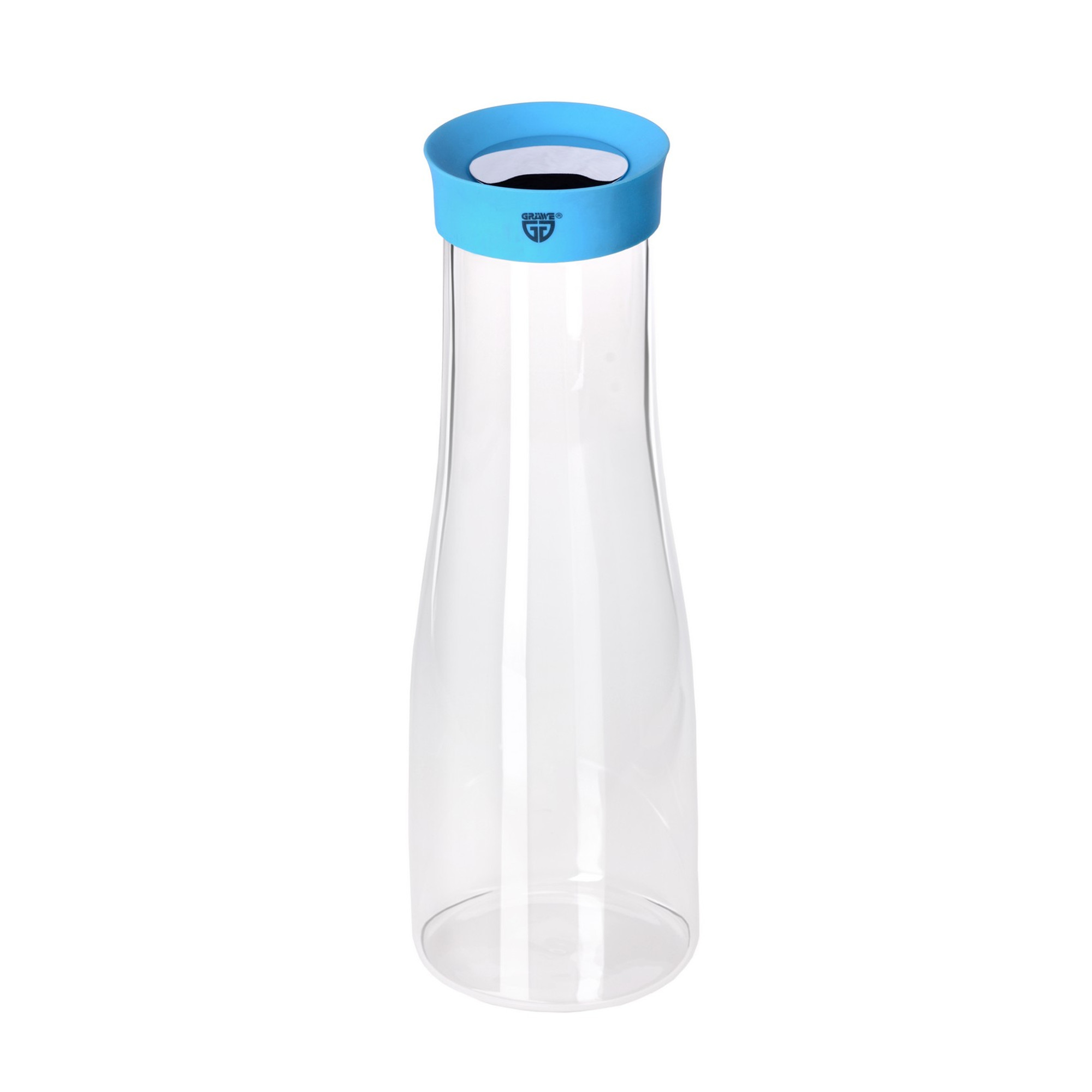 Glaskaraffe 1 Liter blau
