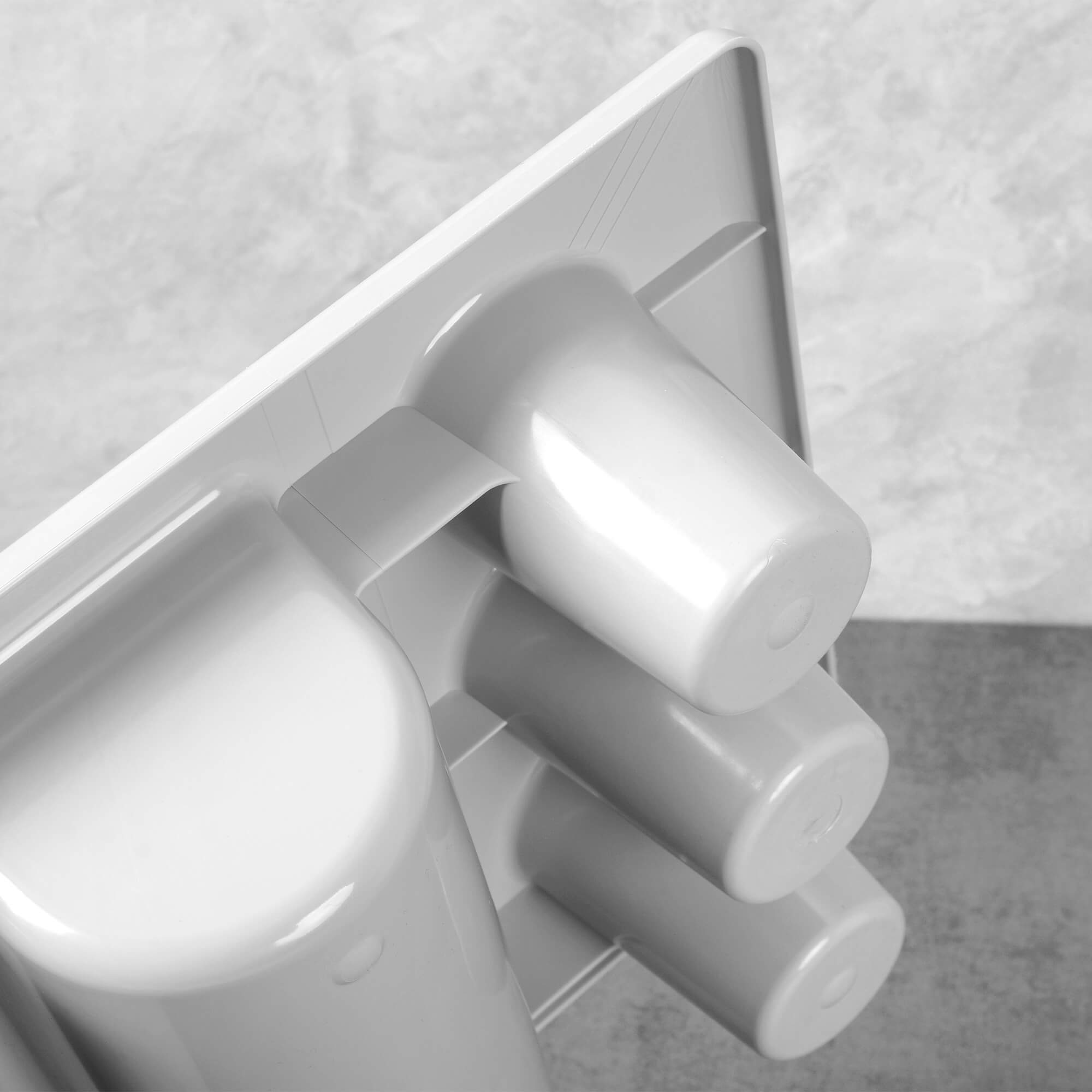 Besteckkasten mit 3 Fächern und 3 Köchern, grau, Polypropylen