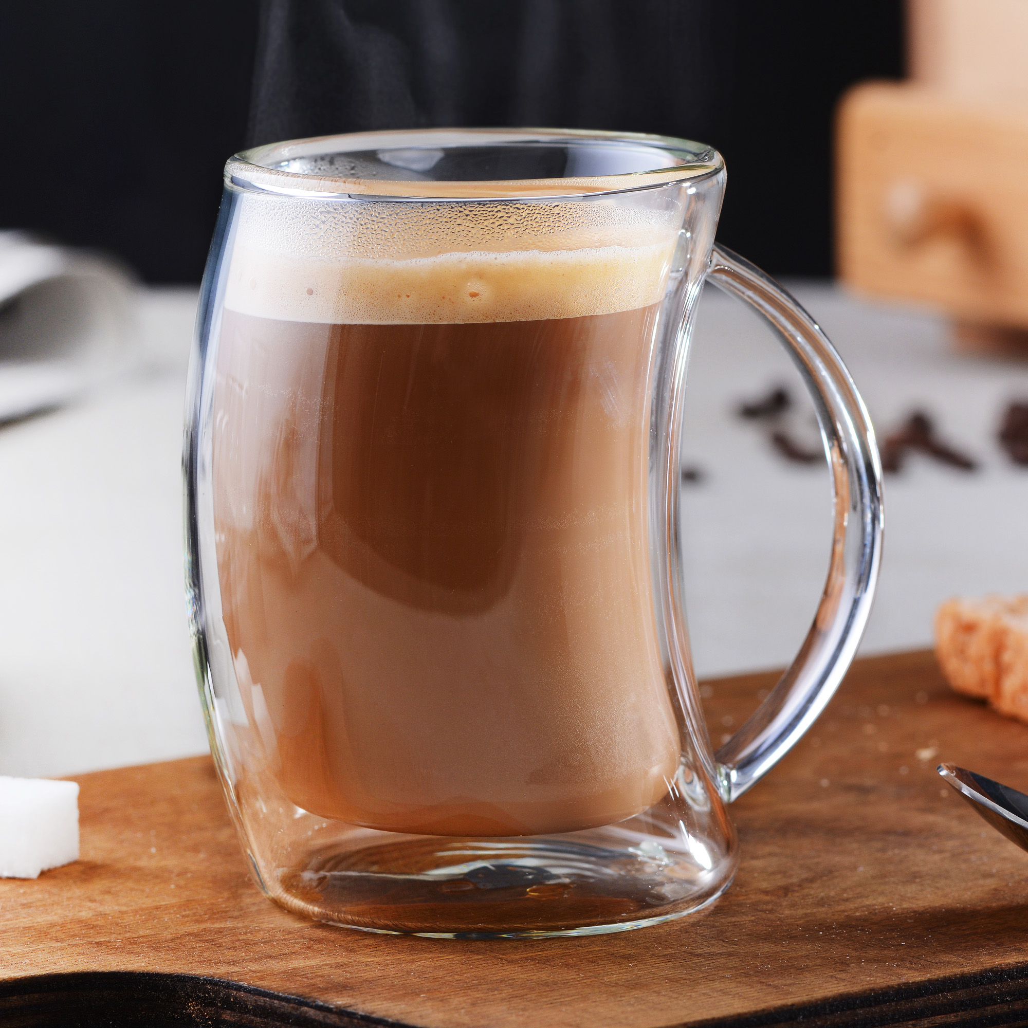 GRÄWE Doppelwandige-Thermogläser, 200ml, 2er Set, gebogen