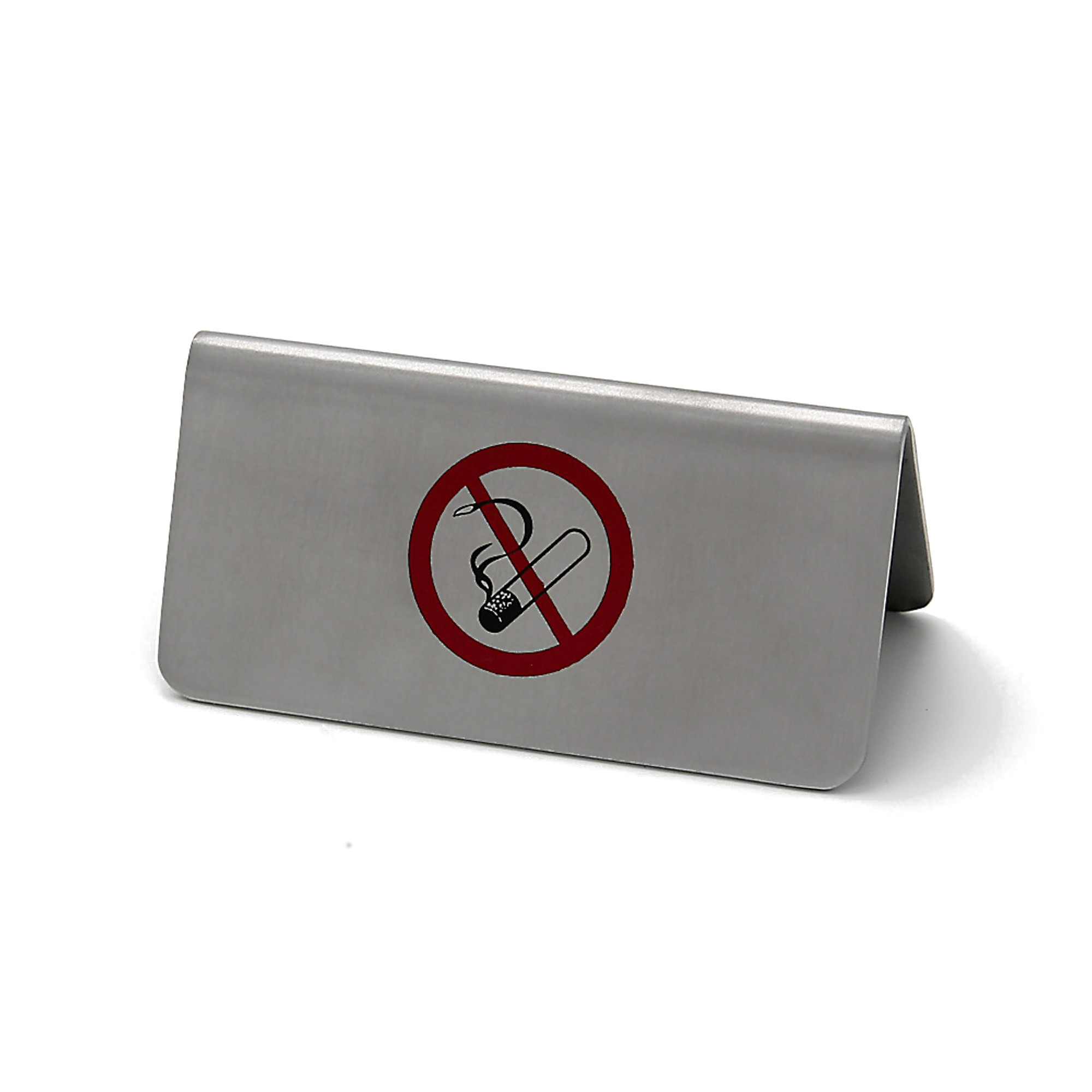 Metallschild / Tischaufsteller NICHT RAUCHEN 8 x 4 cm