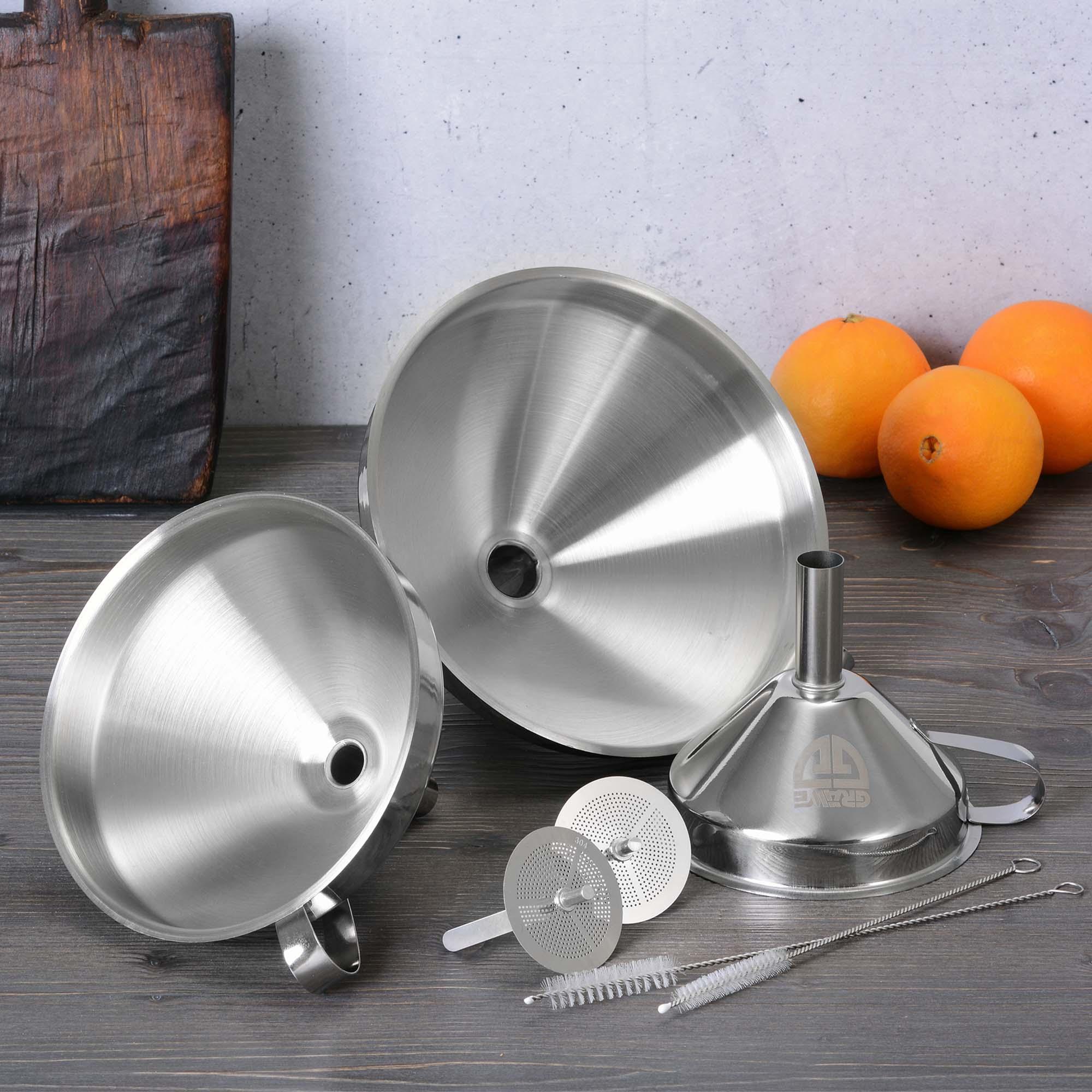 Trichter-Set, 3-teilig, Edelstahl