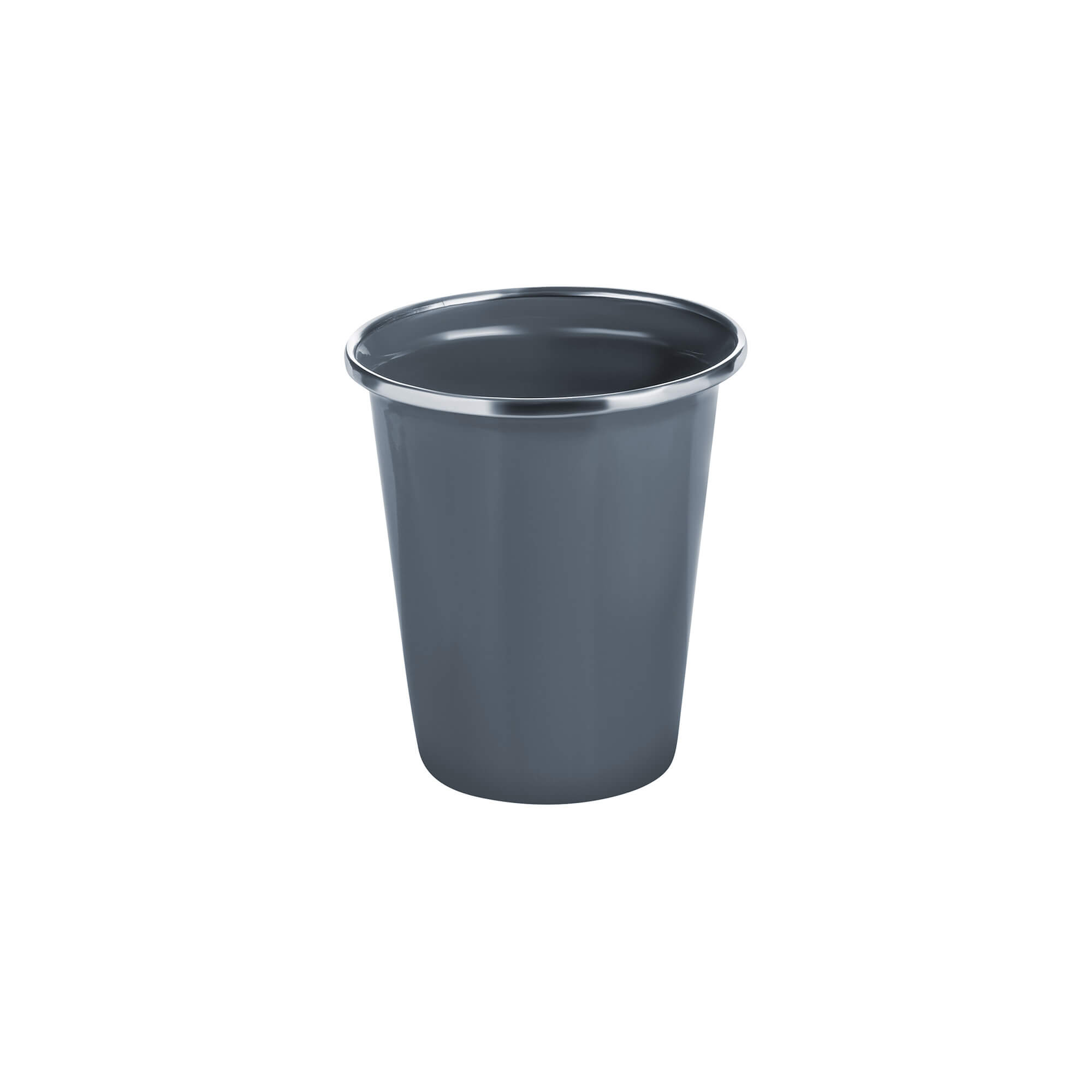 Becher ohne Henkel, Serie Emaille Element, 4 Stück, Grau
