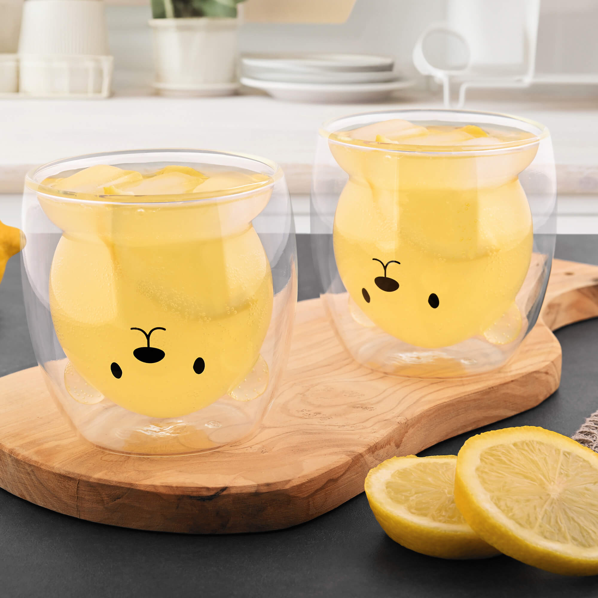 GRÄWE Doppelwandige-Thermogläser, 250ml, 2er Set, Motiv Bär