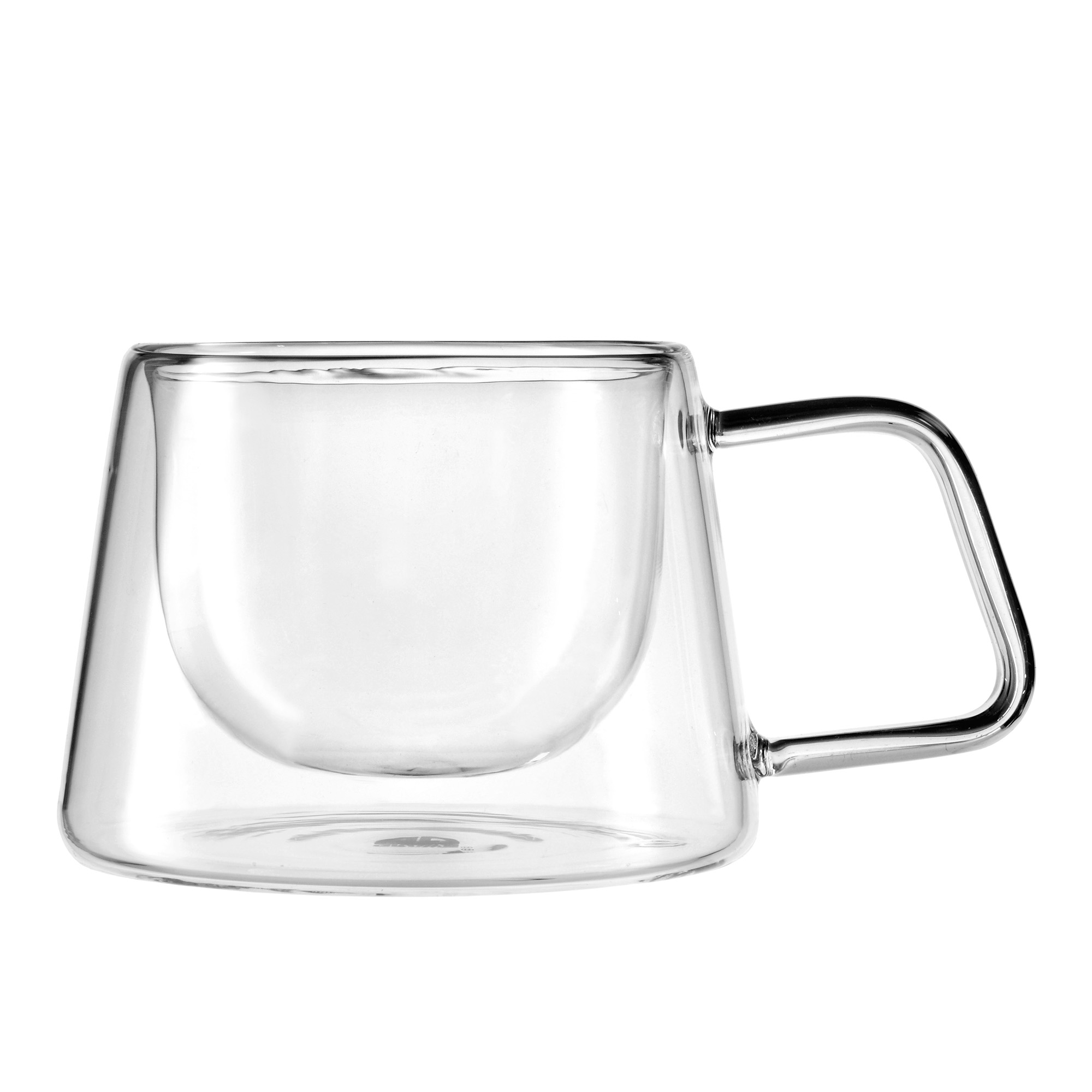 GRÄWE Doppelwandige-Thermogläser mit Griff, 200ml, 2er Set, gerades Design