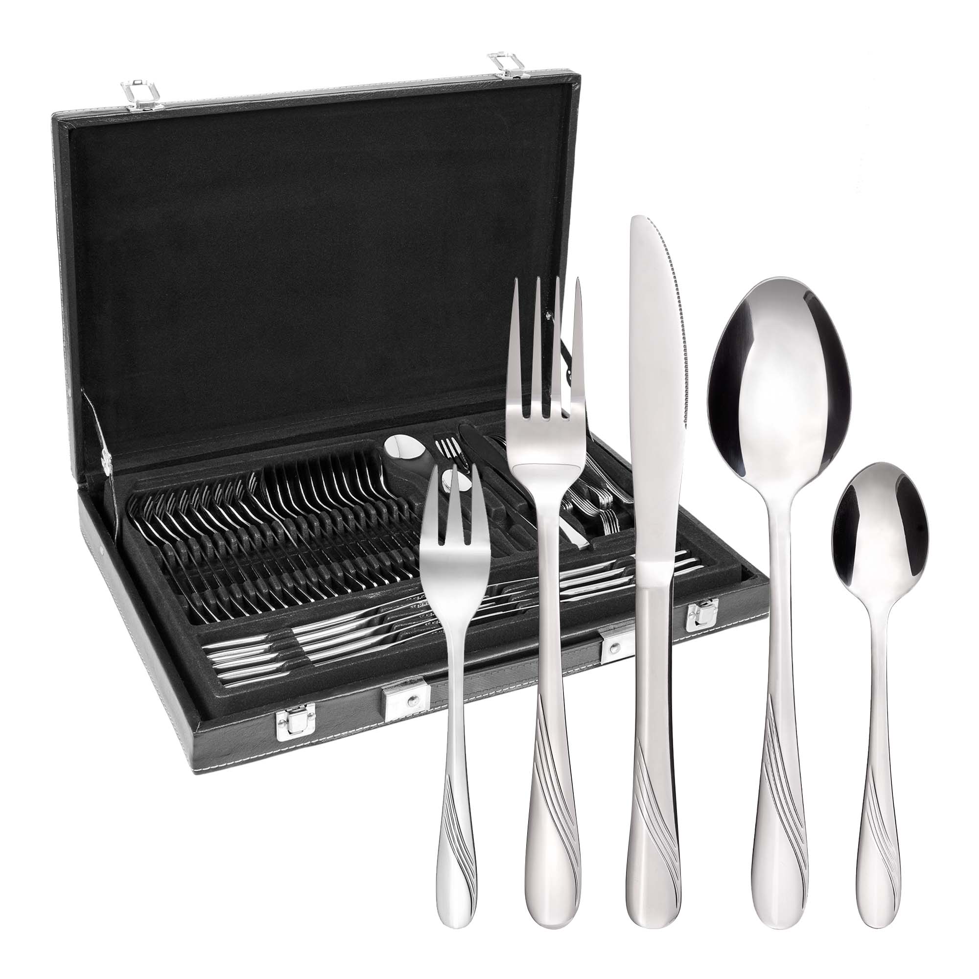 Besteckkoffer 60-teilig STRALSUND Edelstahl 18/0