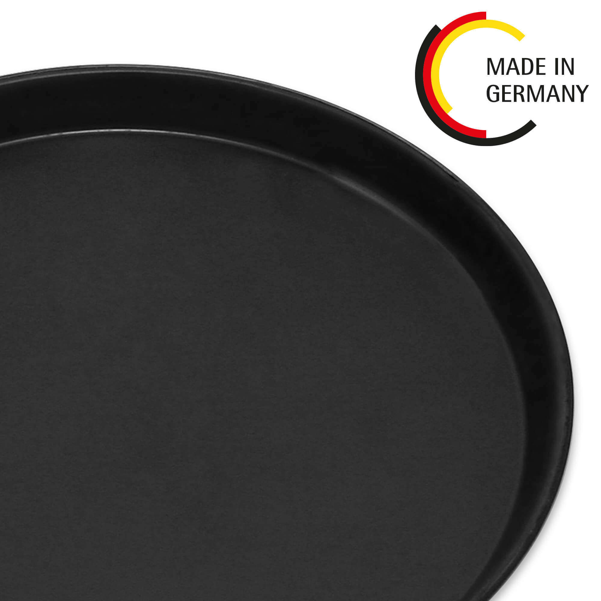 Pizzablech Ø 40 cm, 4-teilig, rund, Blaublech, Made in Germany