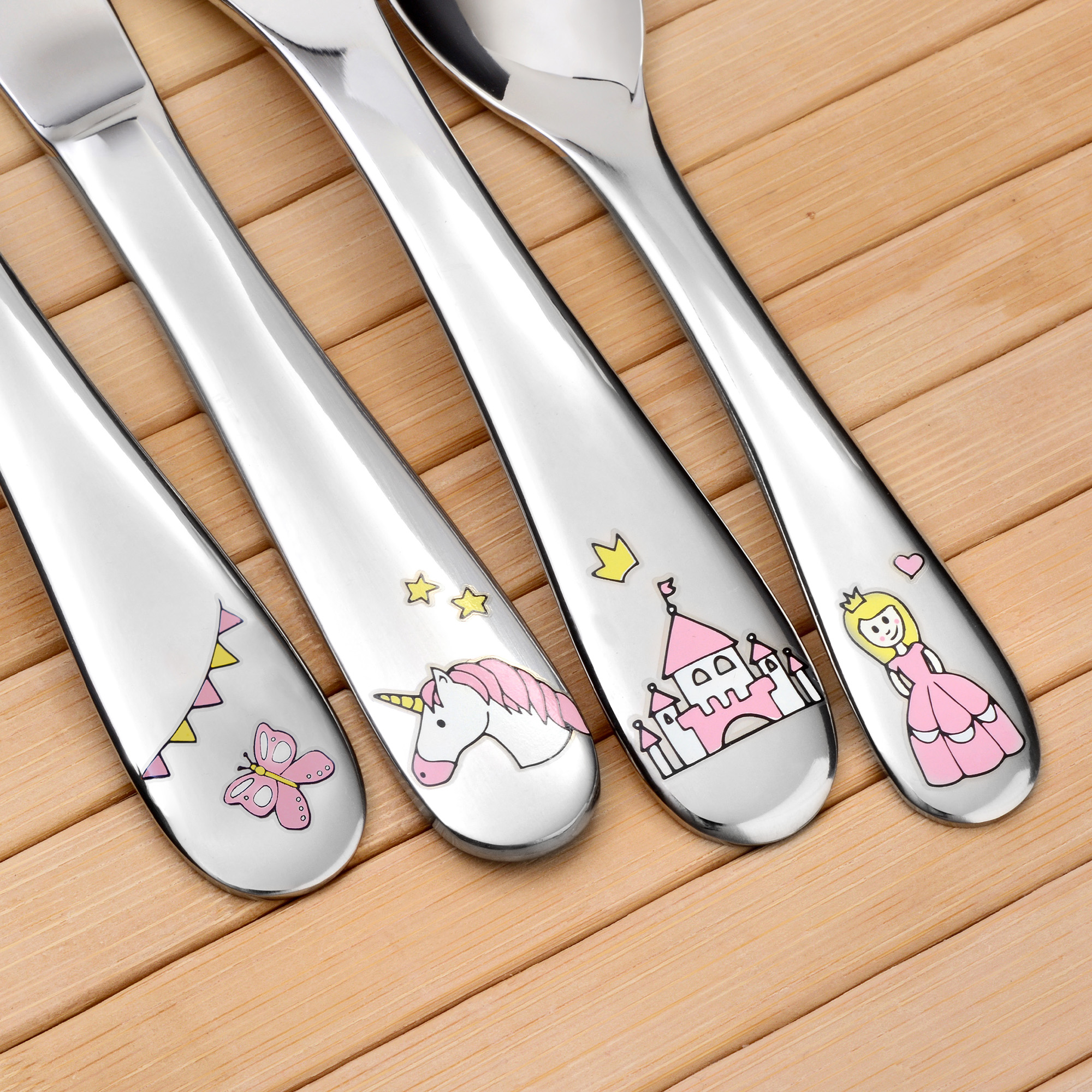 Kinderbesteck 4-teilig PRINZESSIN