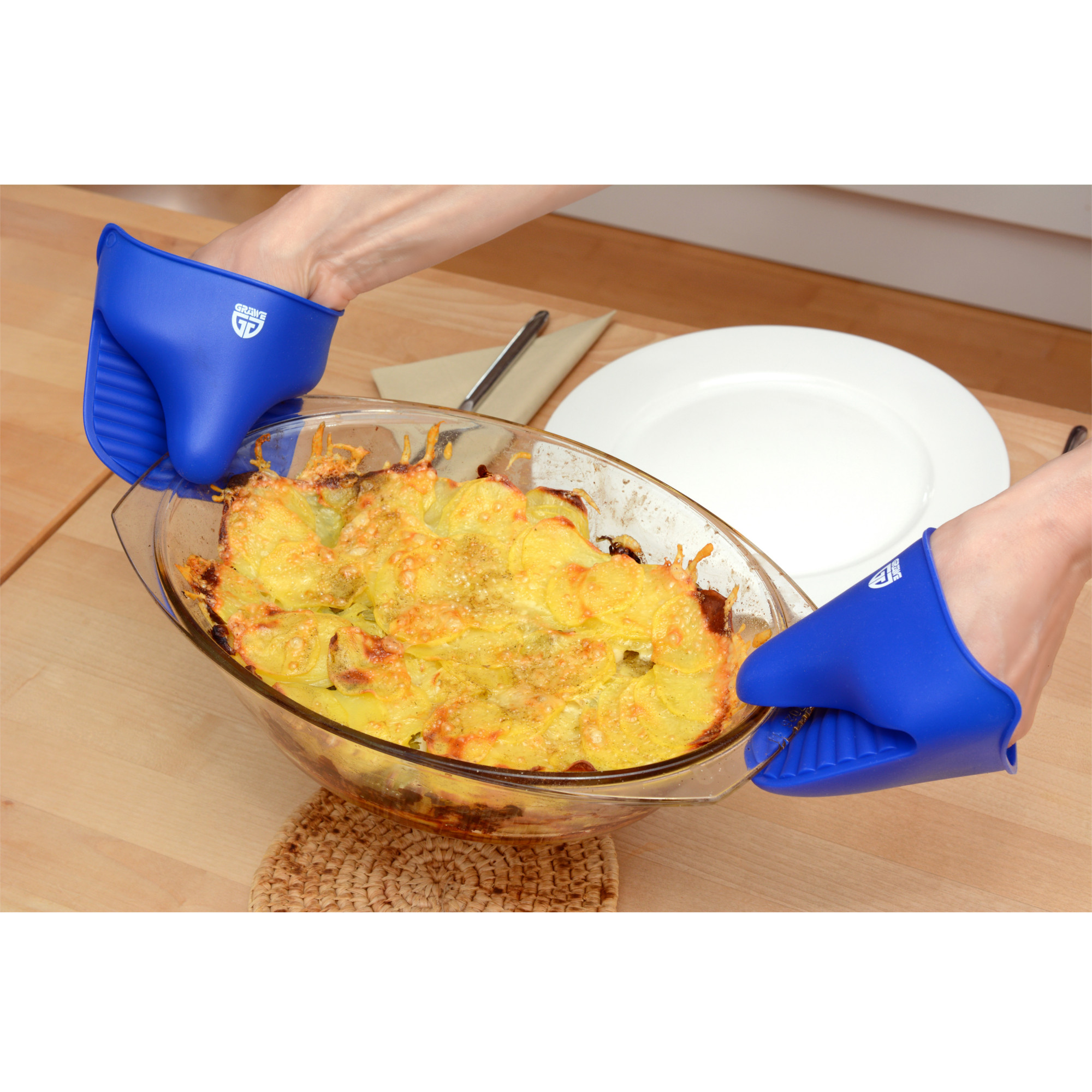 Silikon-Handschuhe 2er Set blau