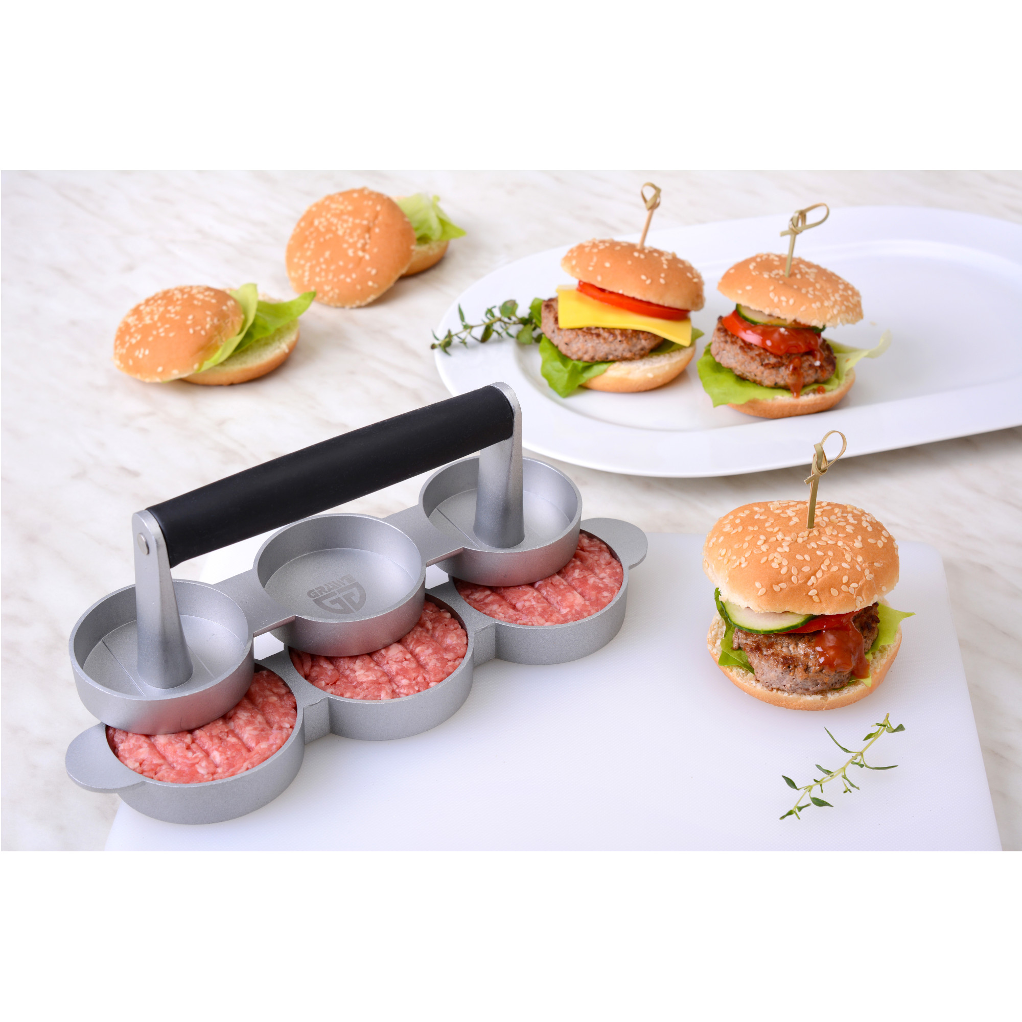 3er Hamburgerpresse