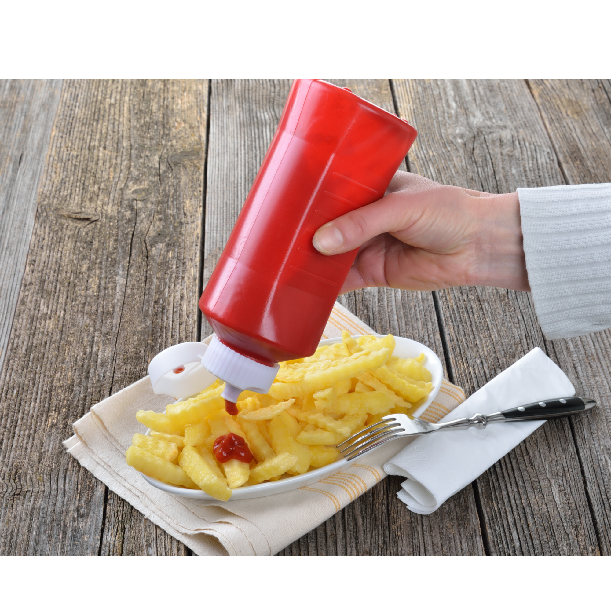 Ketchupspender 600 ml aus Kunststoff