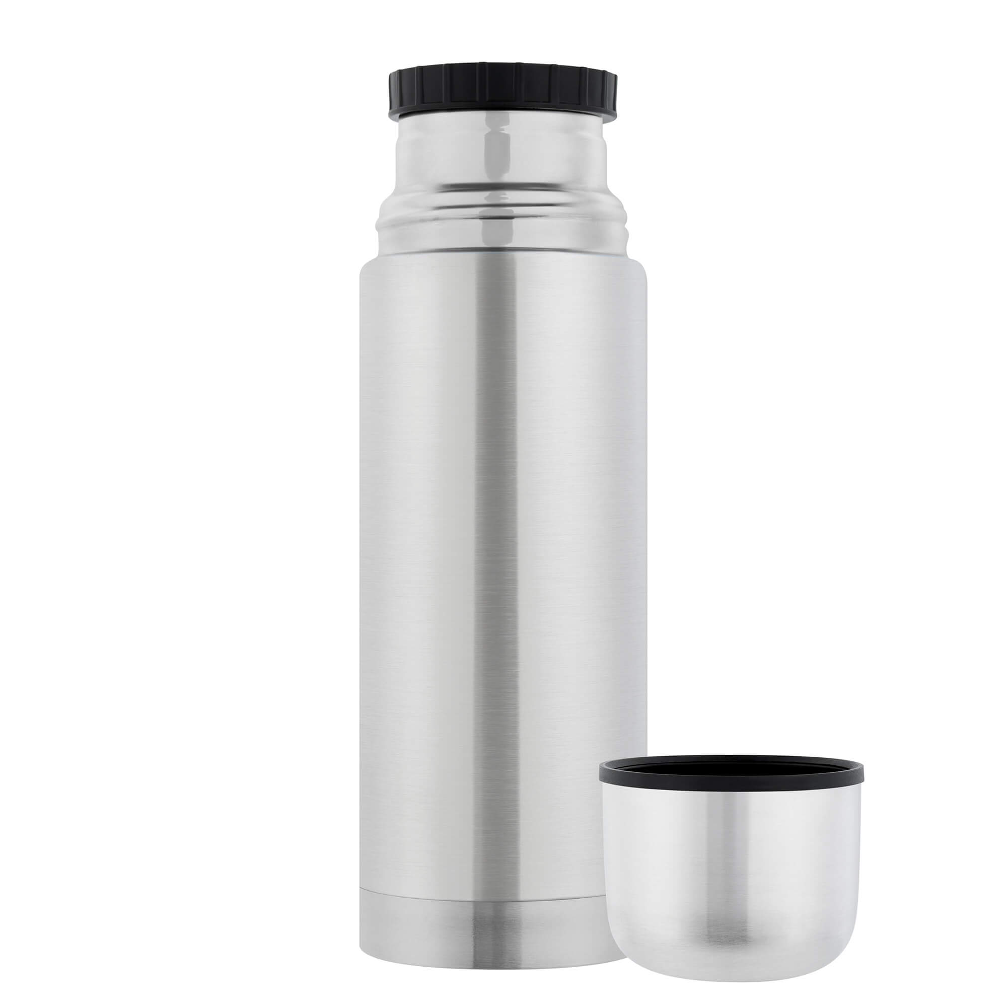 Isolierflasche 350 ml Edelstahl silber