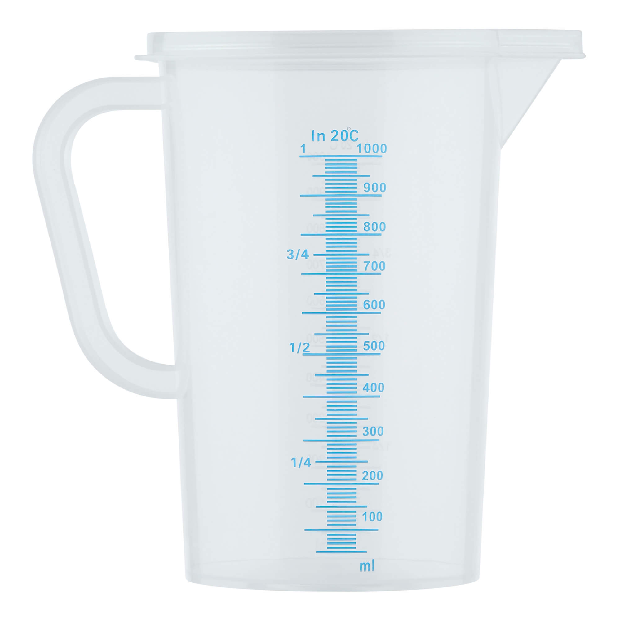 Messbecher, Kunststoff, mit Skala, 1 Liter