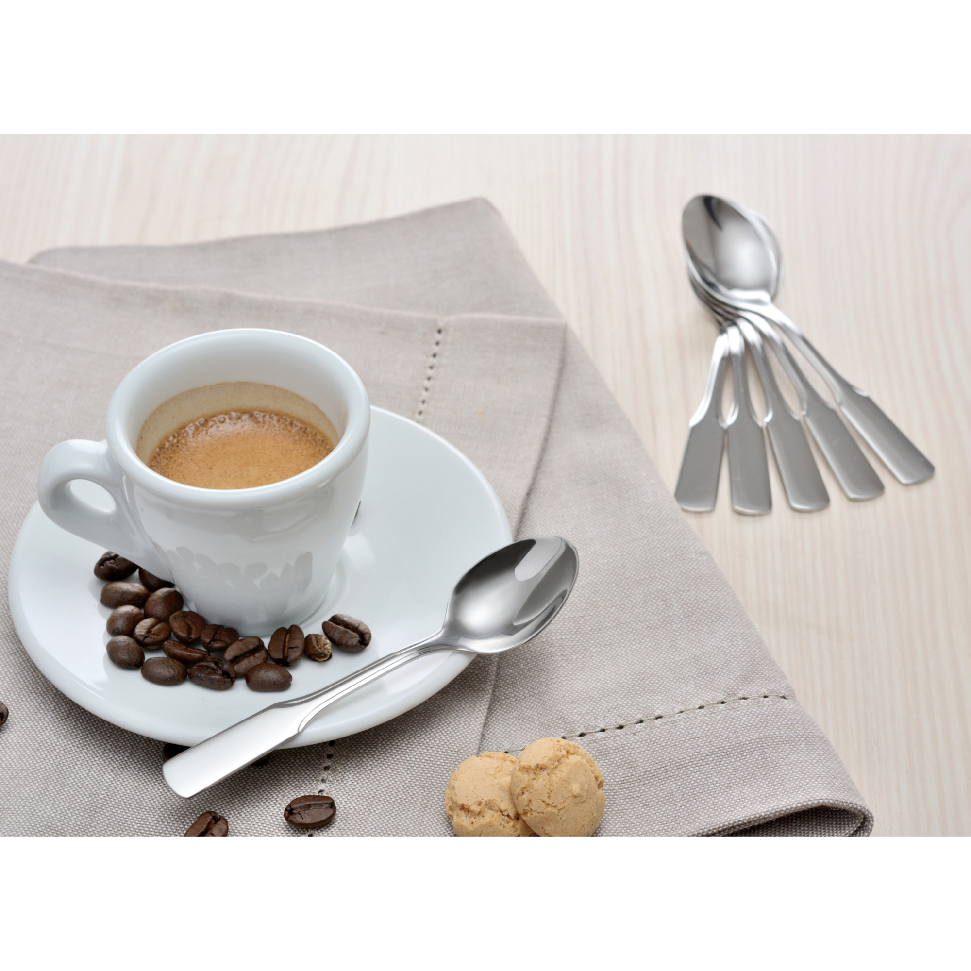 Espressolöffel 6 Stück, Edelstahl 18/10, Serie Spaten