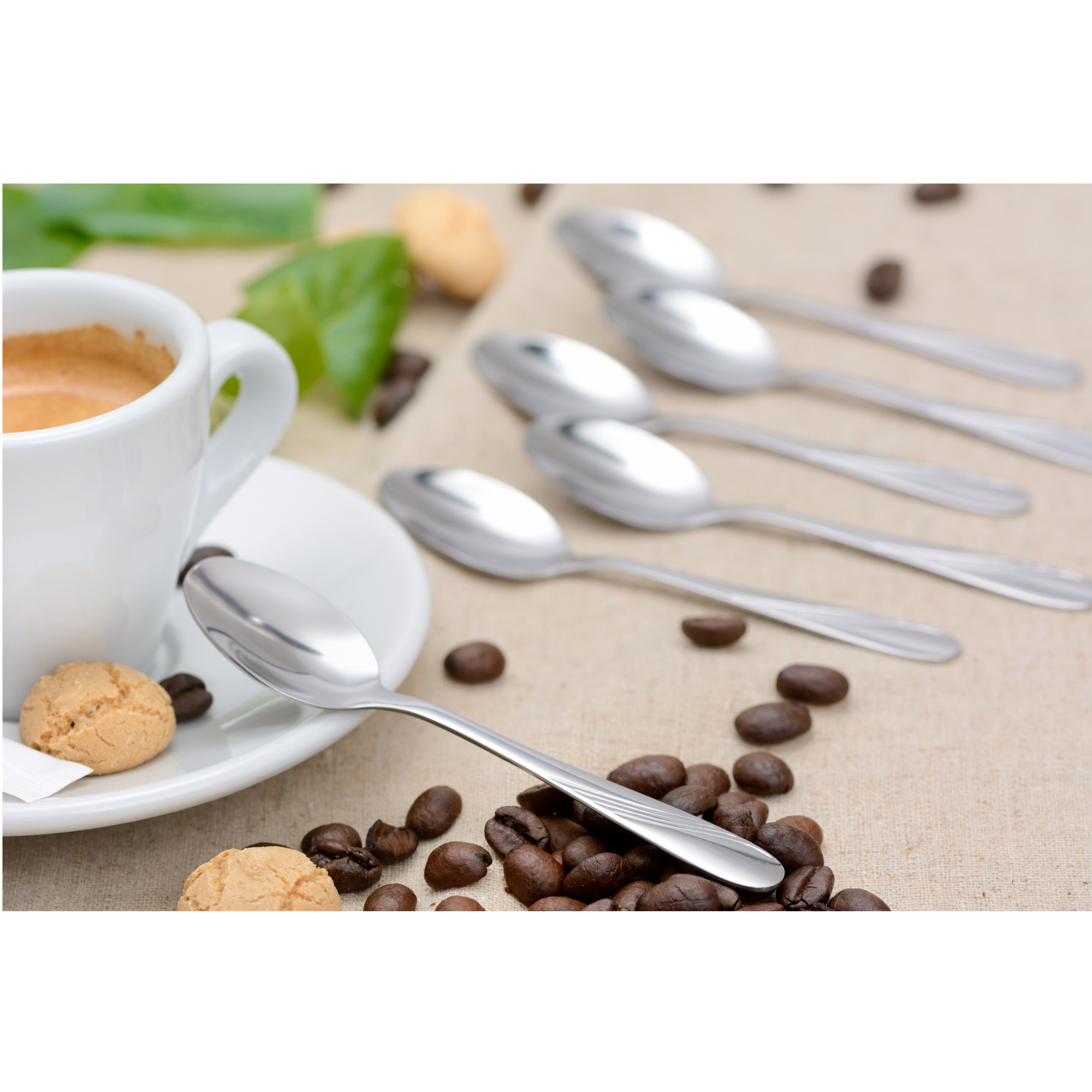 Espressolöffel 6 Stück, Edelstahl Serie Stralsund