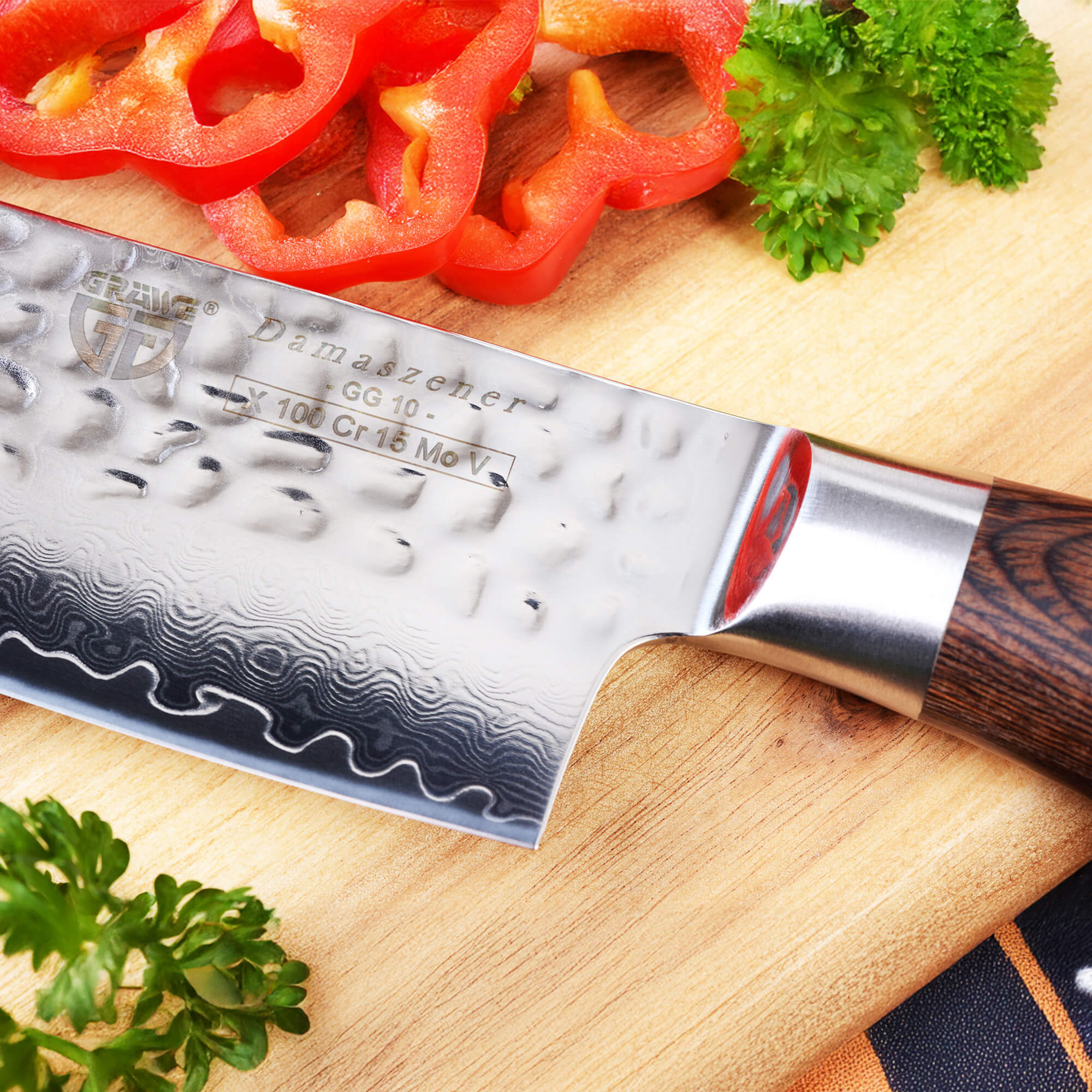 GRÄWE Damazener Santokumesser 7"
