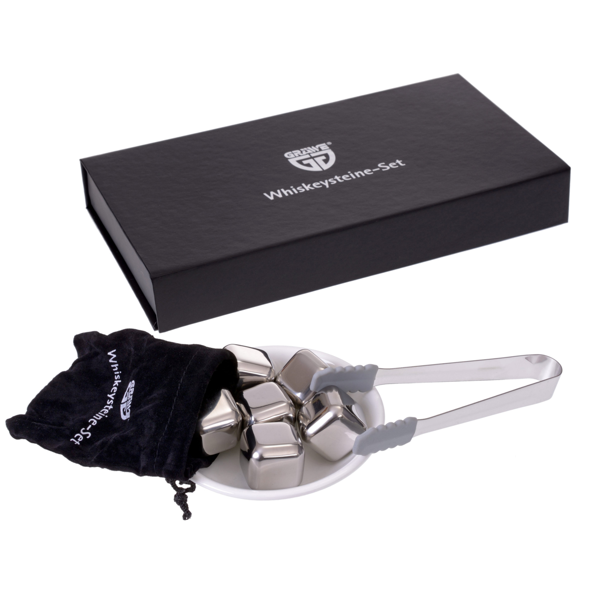 Whiskeysteine-Set Edelstahl