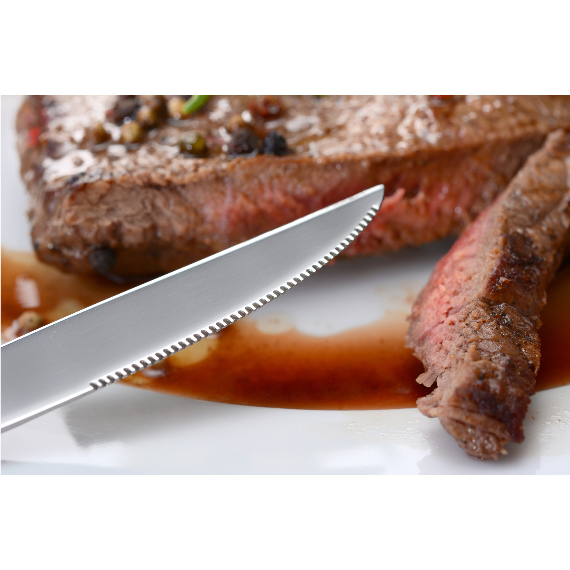 Steakmesser 6 Stück, Edelstahl, Serie Spaten