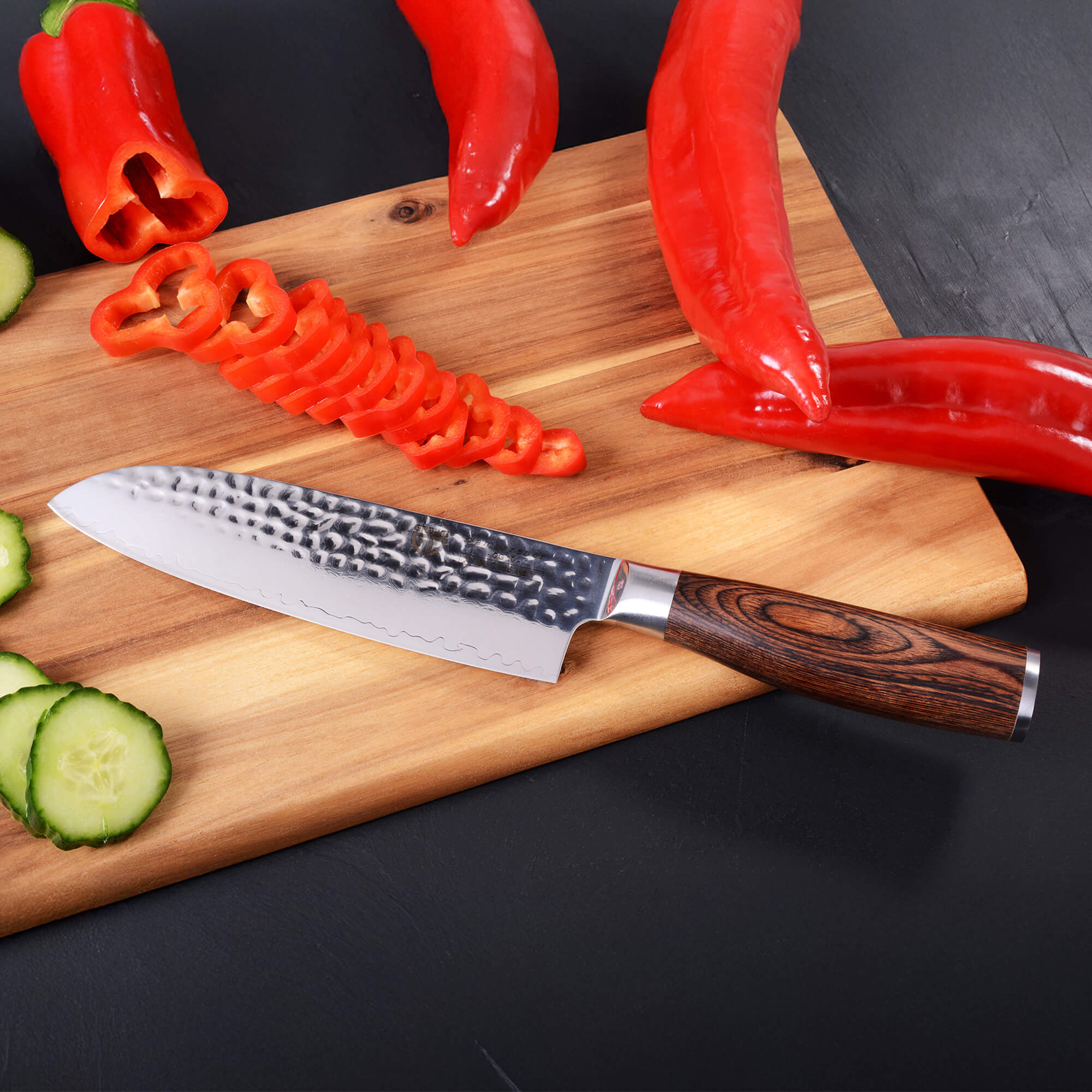 GRÄWE Damazener Santokumesser 7"