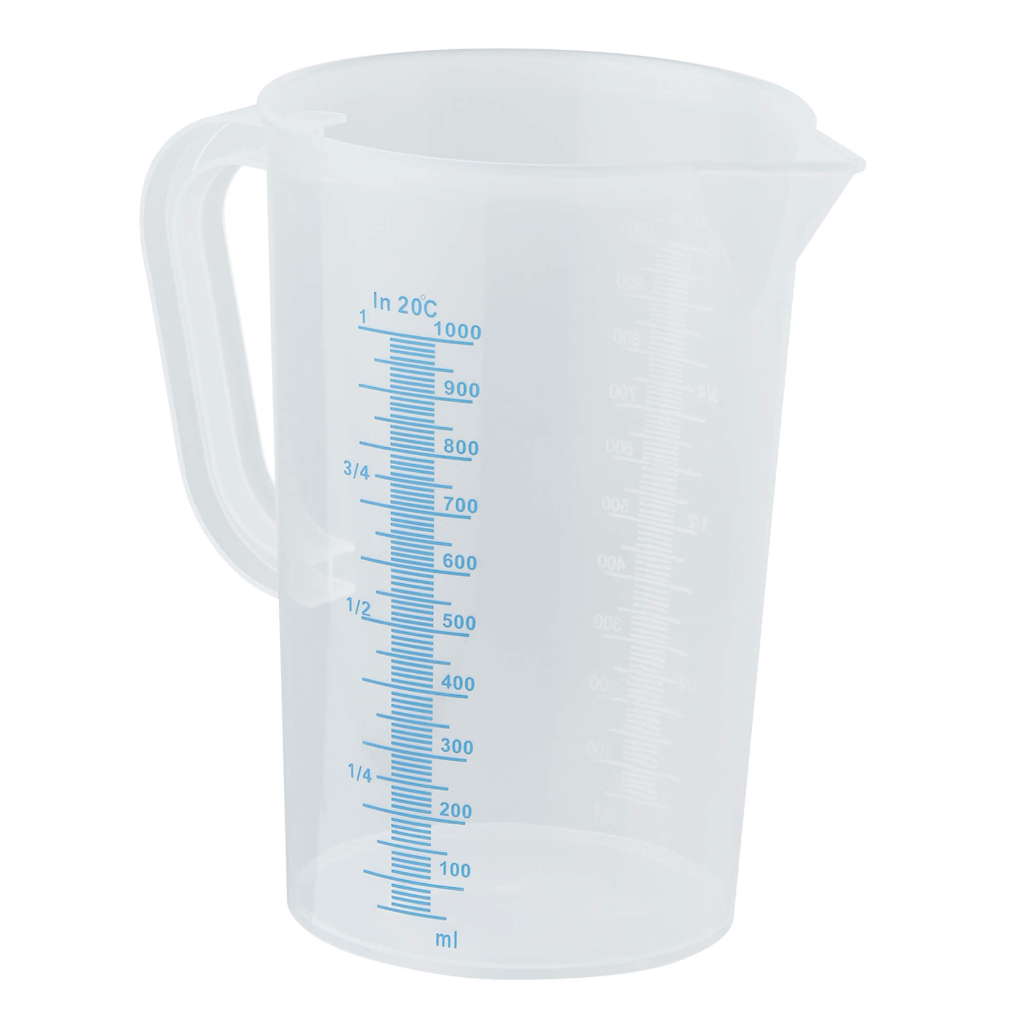 Messbecher, Kunststoff, mit Skala, 1 Liter