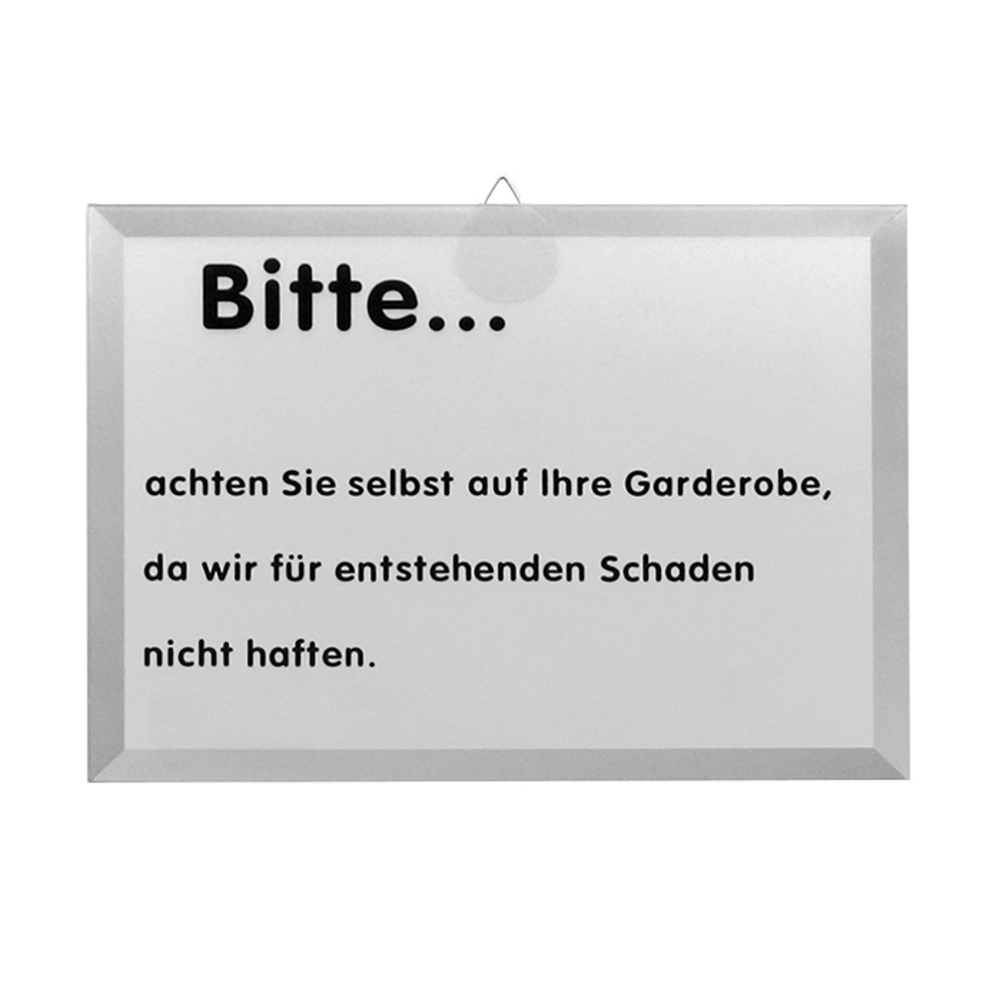 Gastrosch. AUF GARDEROBE ACHTEN